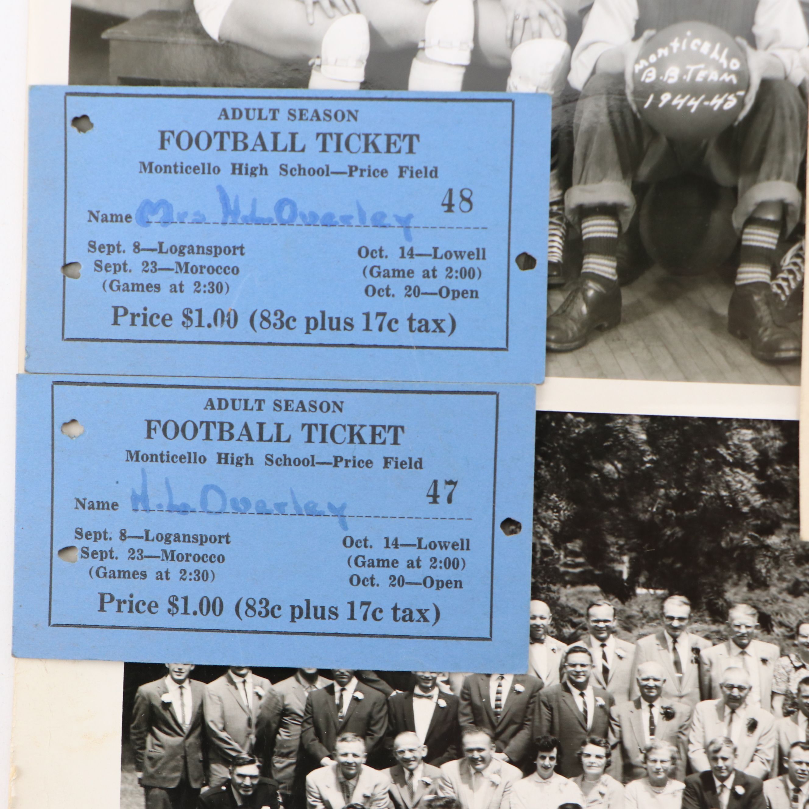 Sports Ephemera and Newspaper Clipping Scrapbook with Photographs