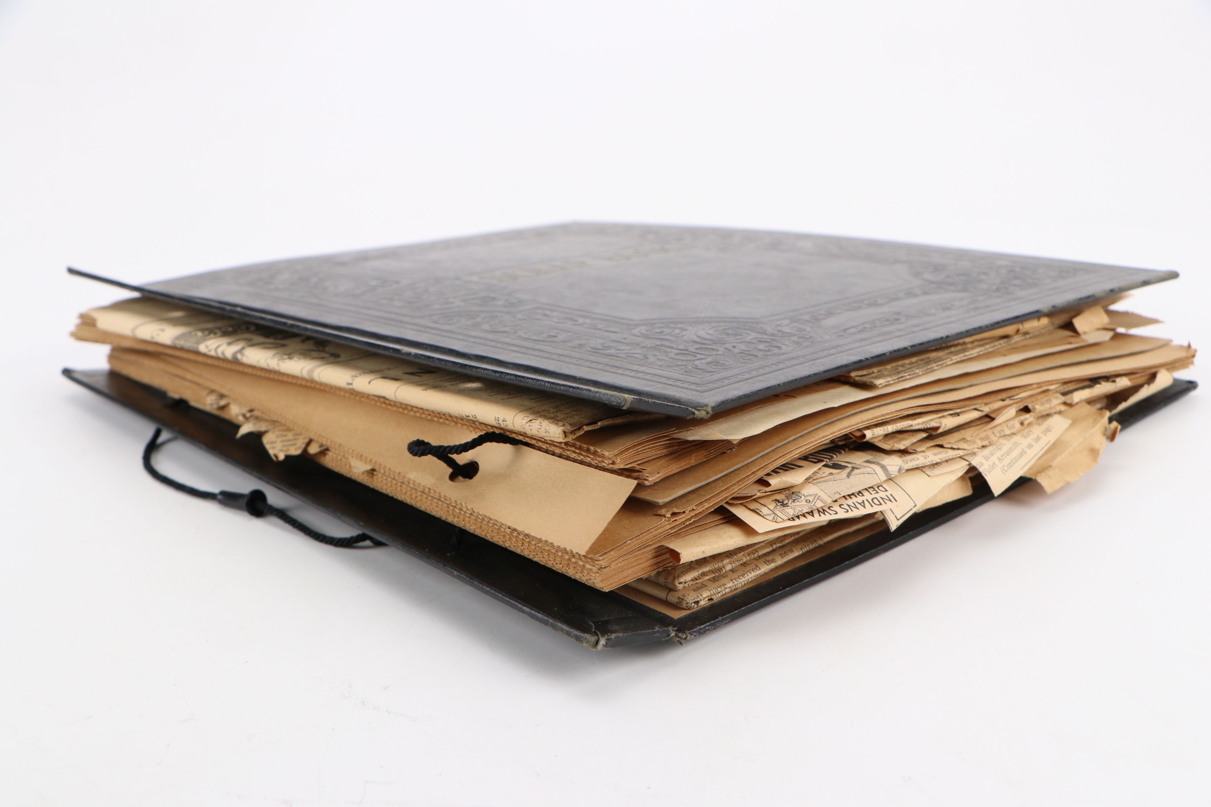 Sports Ephemera and Newspaper Clipping Scrapbook with Photographs