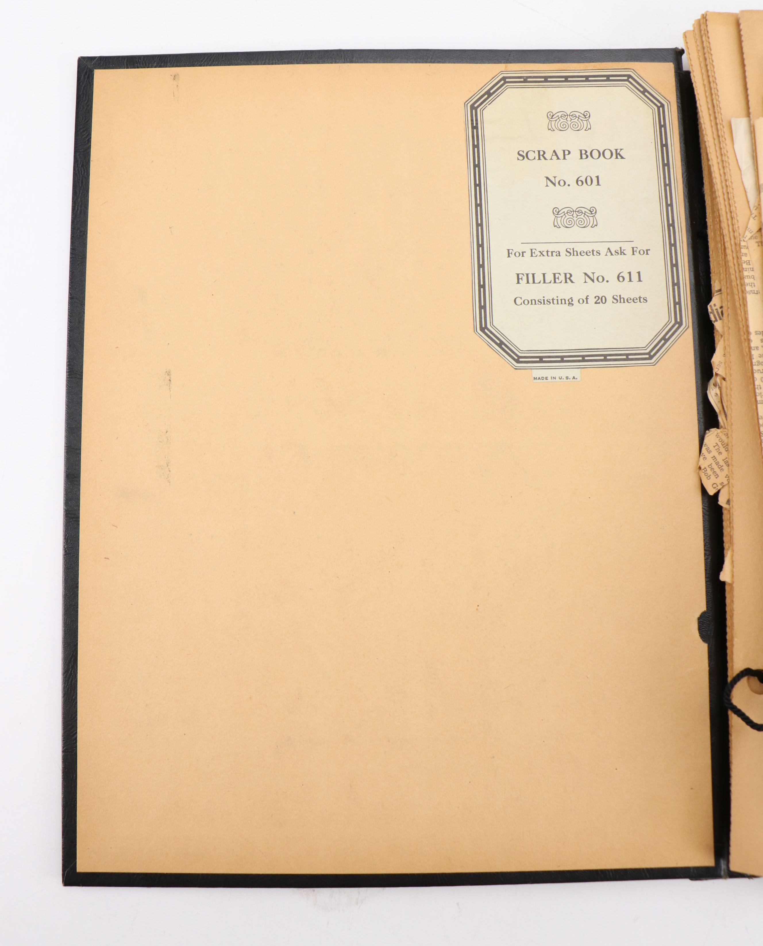 Sports Ephemera and Newspaper Clipping Scrapbook with Photographs