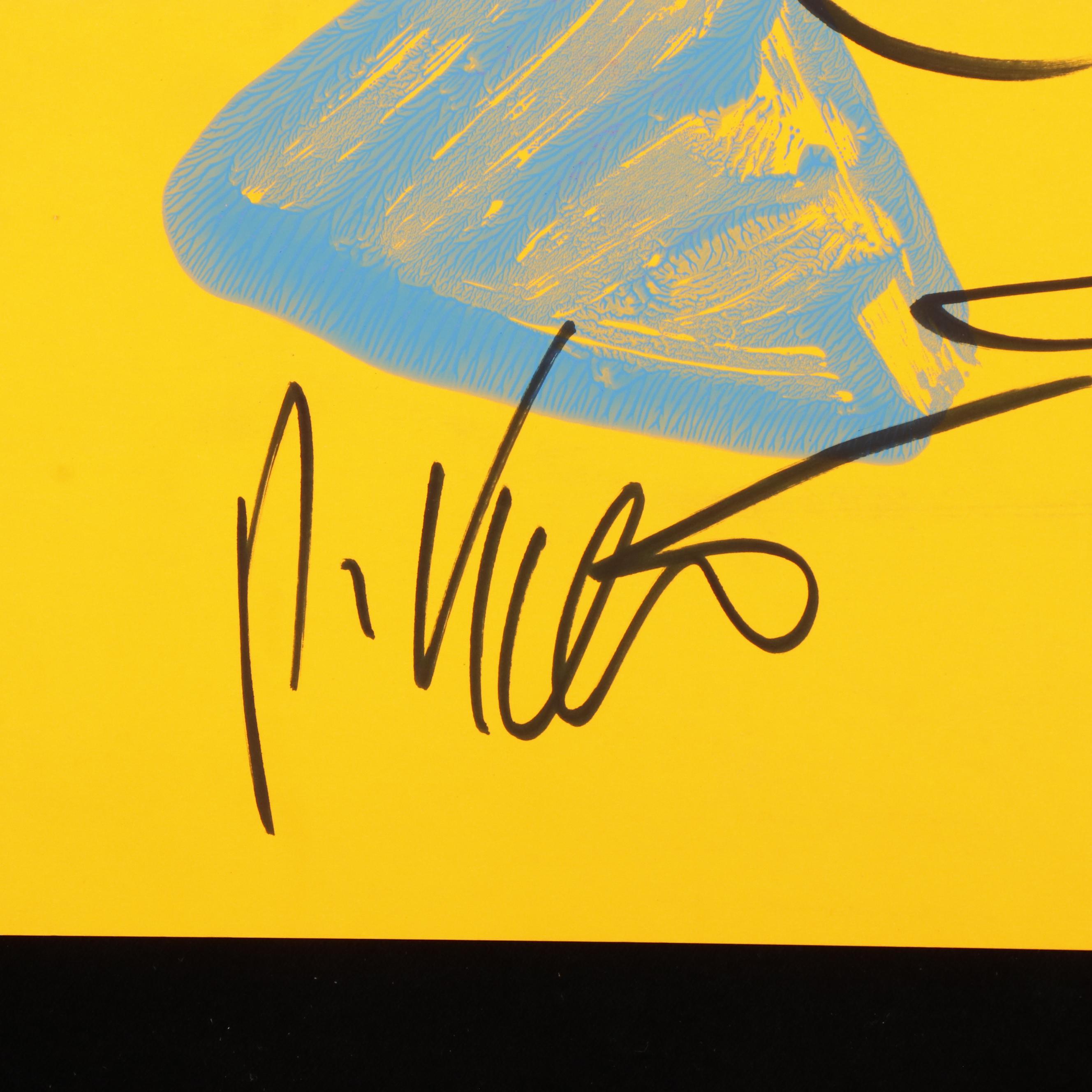 Peter Keil Abstract Acrylic Portrait Painting, Late 20th Century