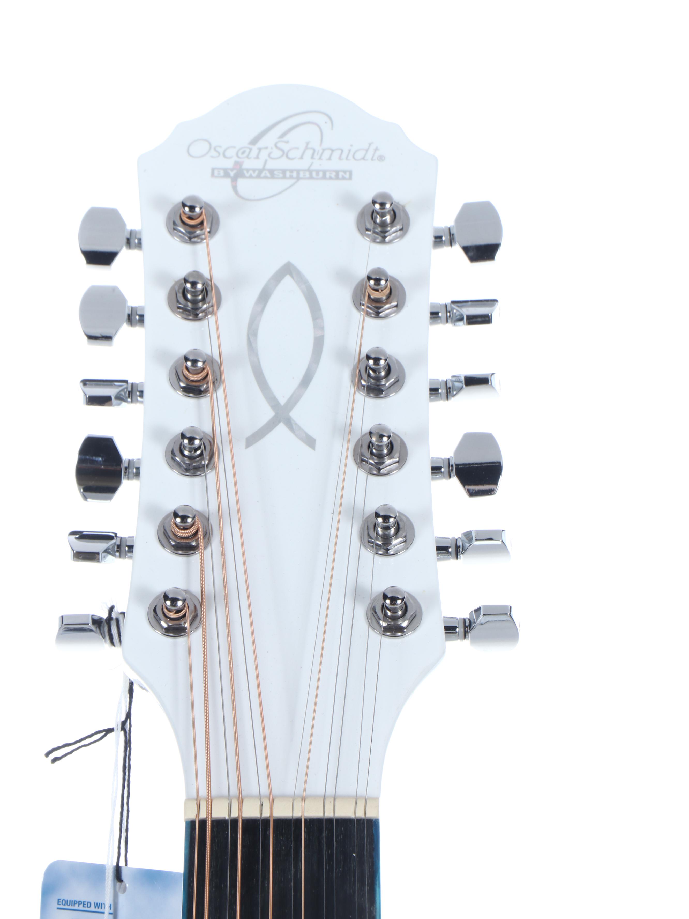 Oscar Schmidt by Washburn Dreadnought 12-String Electric Acoustic Guitar