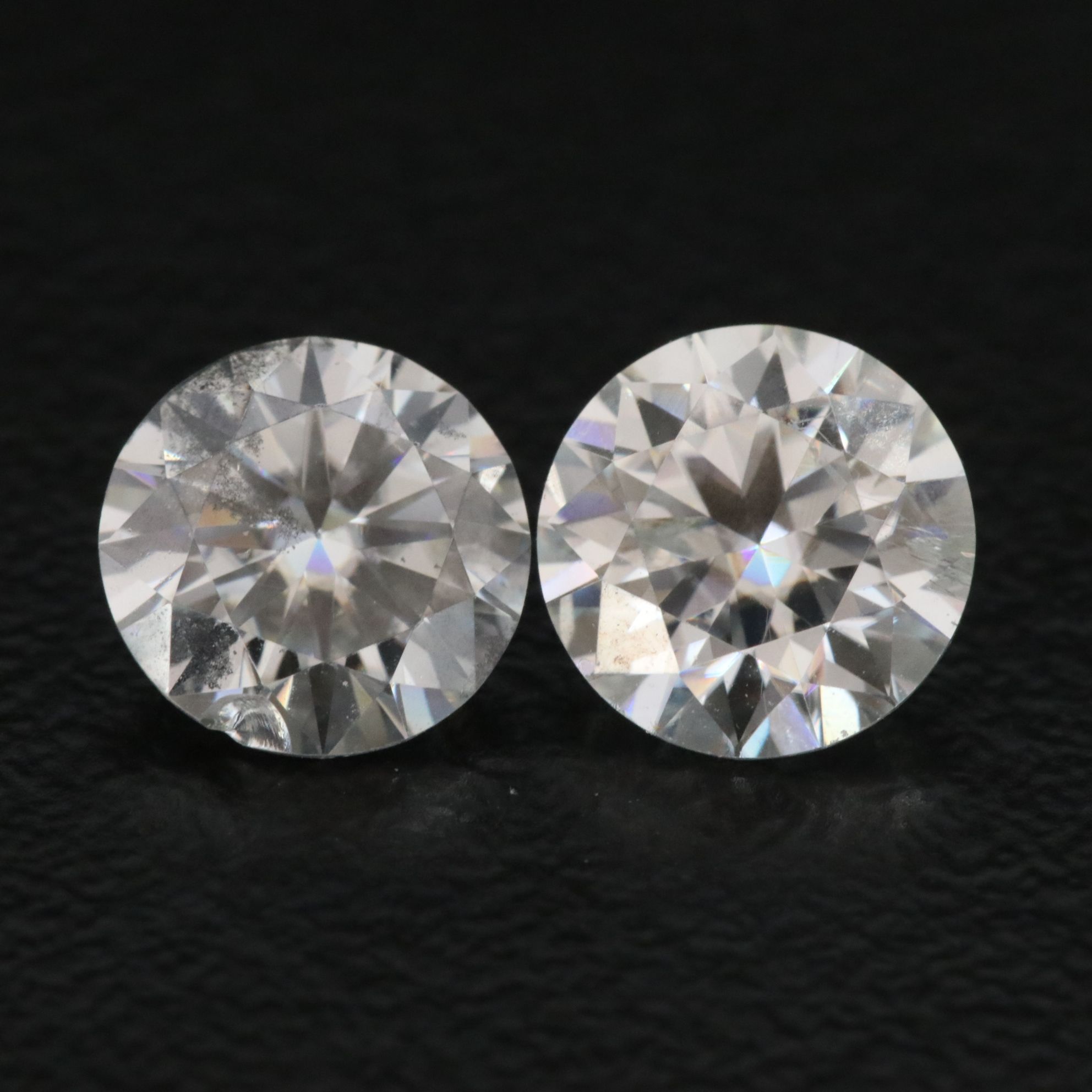 Loose 1.82 CTW Moissanite Pair