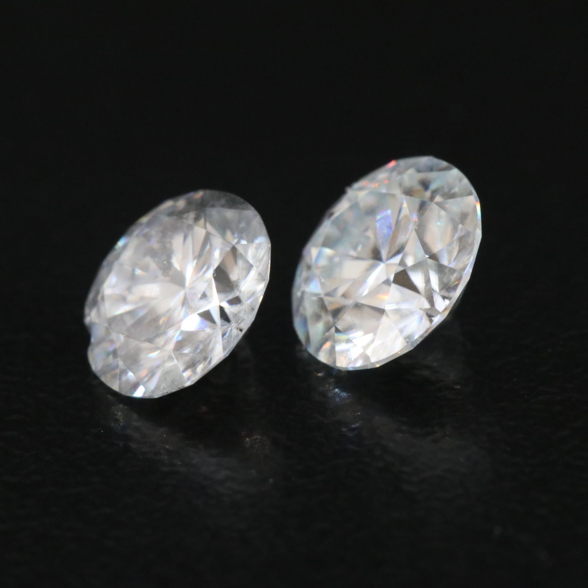 Loose 1.82 CTW Moissanite Pair