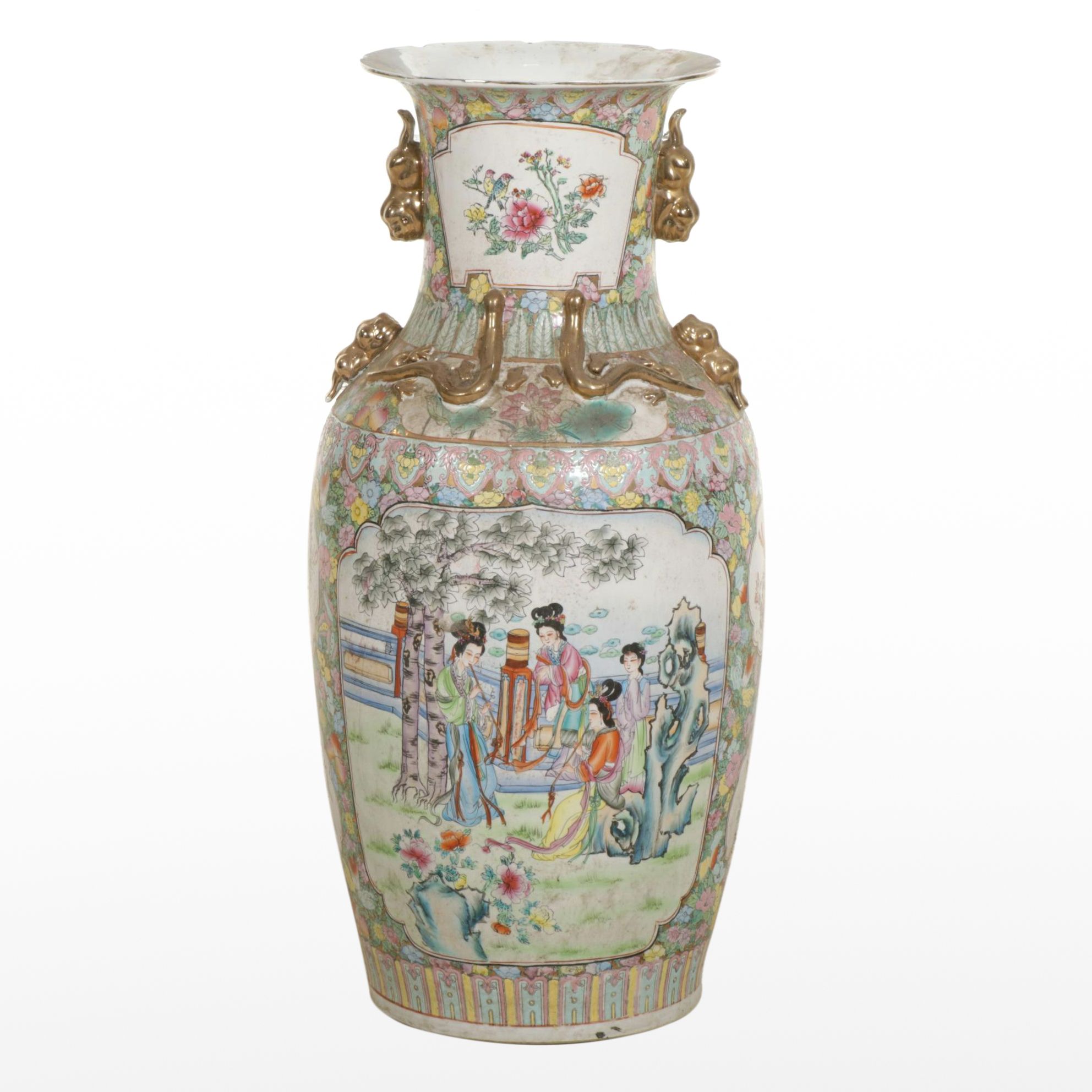 Chinese Ceramic Floor Vase, 20th Century
