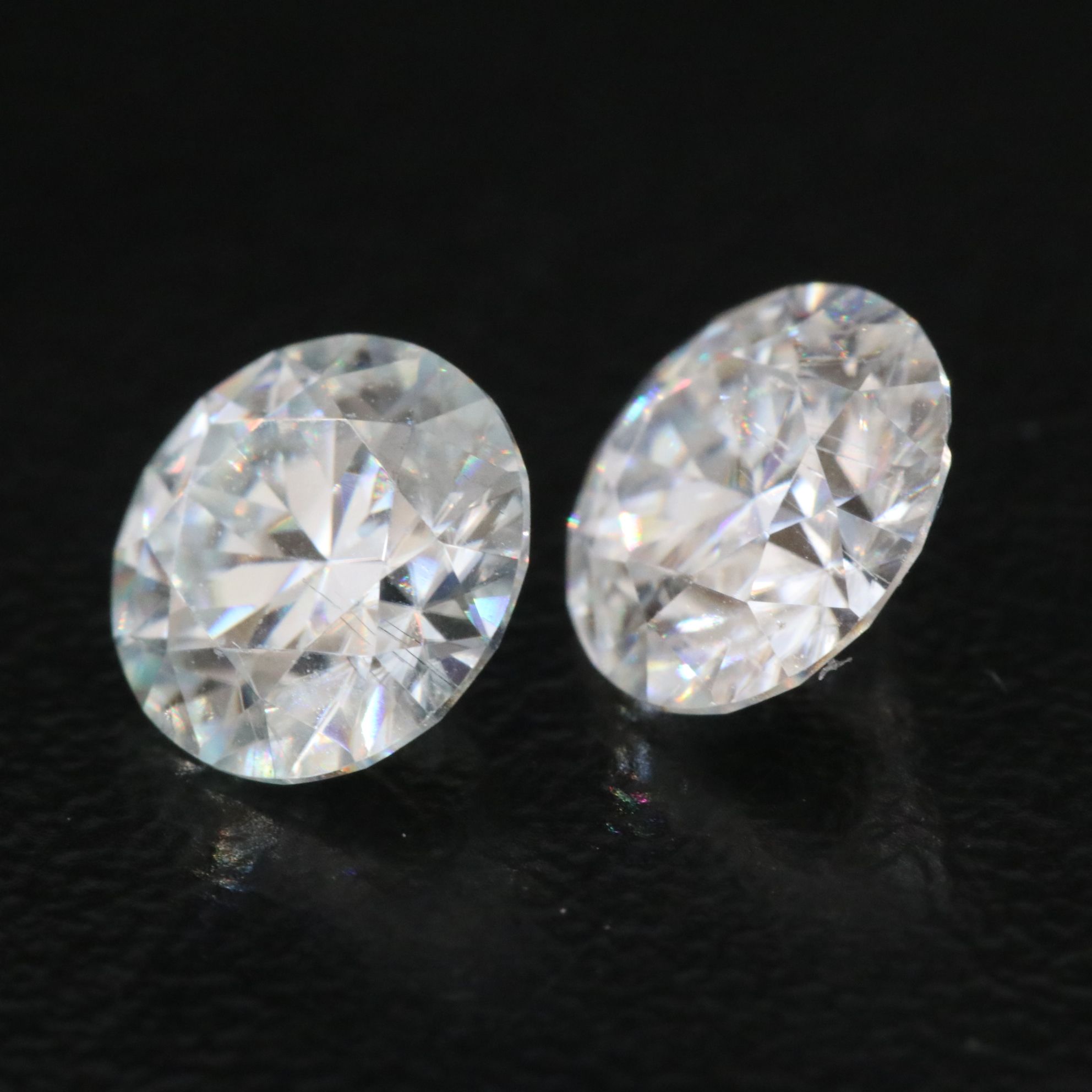 Loose 1.95 CTW Moissanite Pair