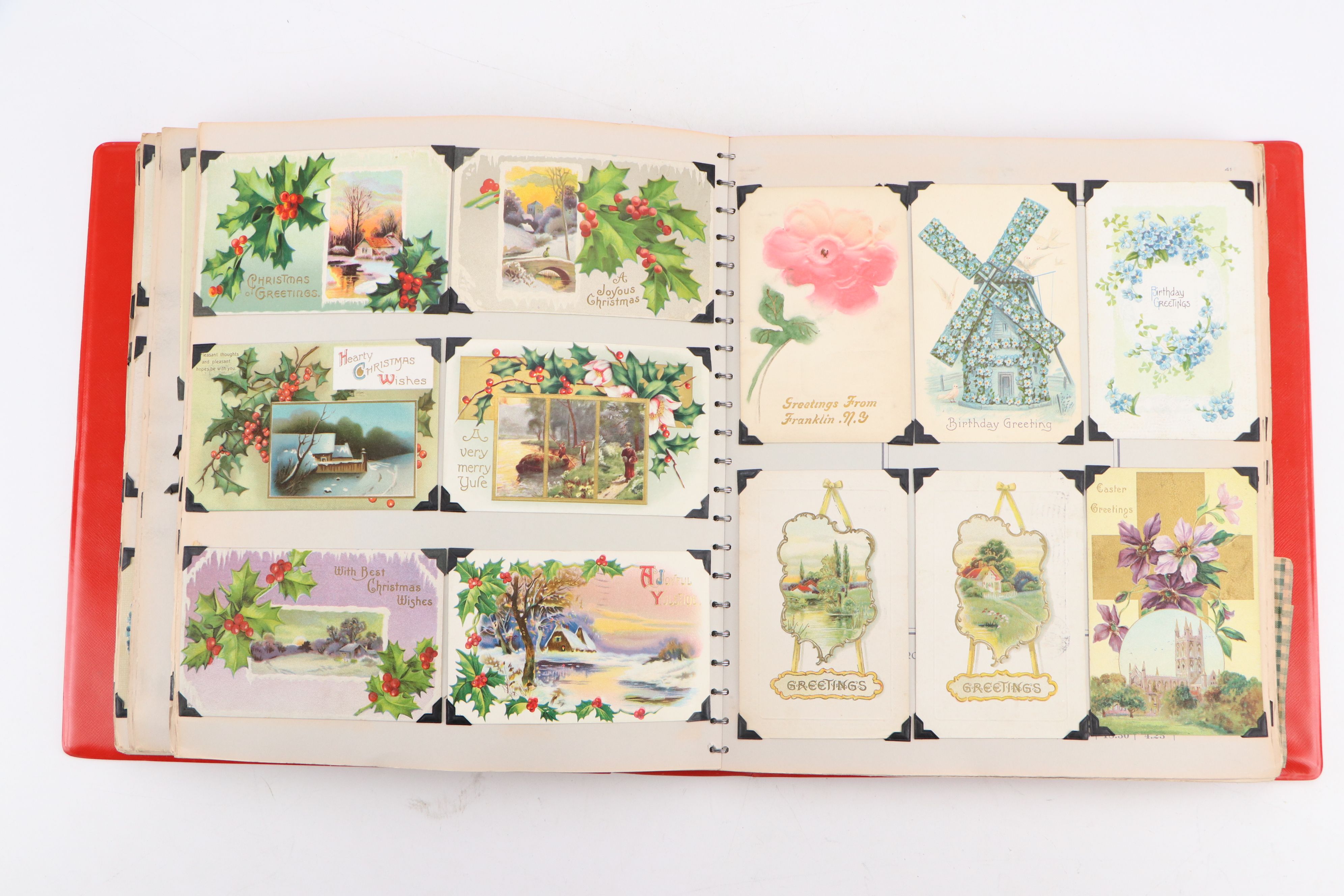 Antique Holiday and Birthday Card Collection, Late 19th/Early 20th Century