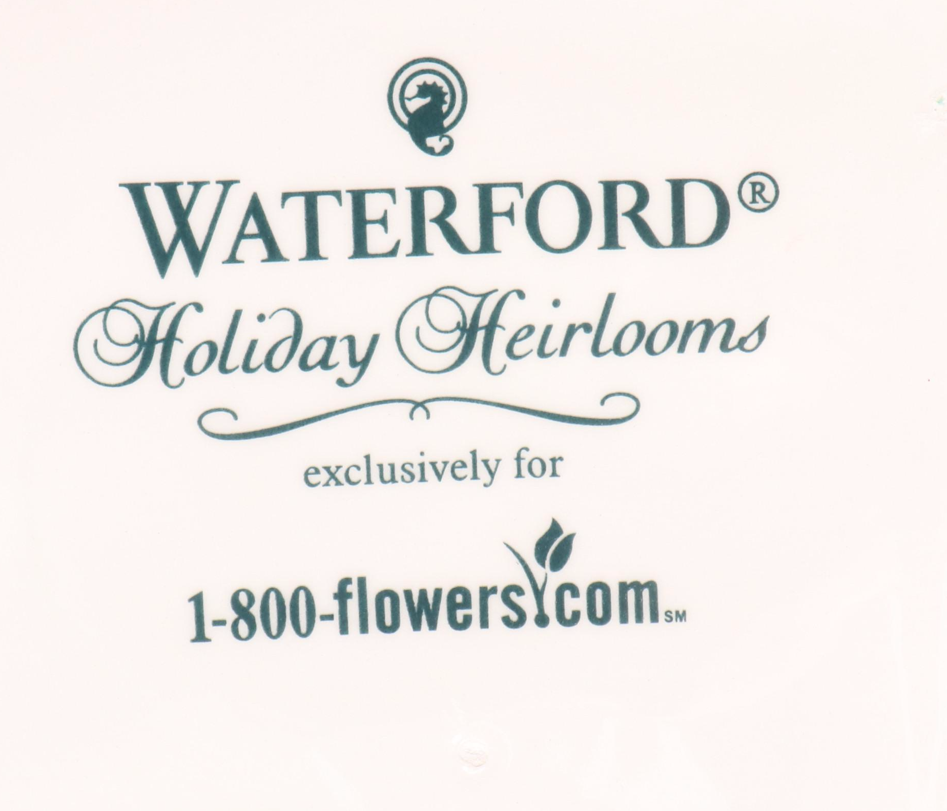 Waterford "Holiday Heirlooms" Box with Pfaltzgraff and Other Seasonal Serveware