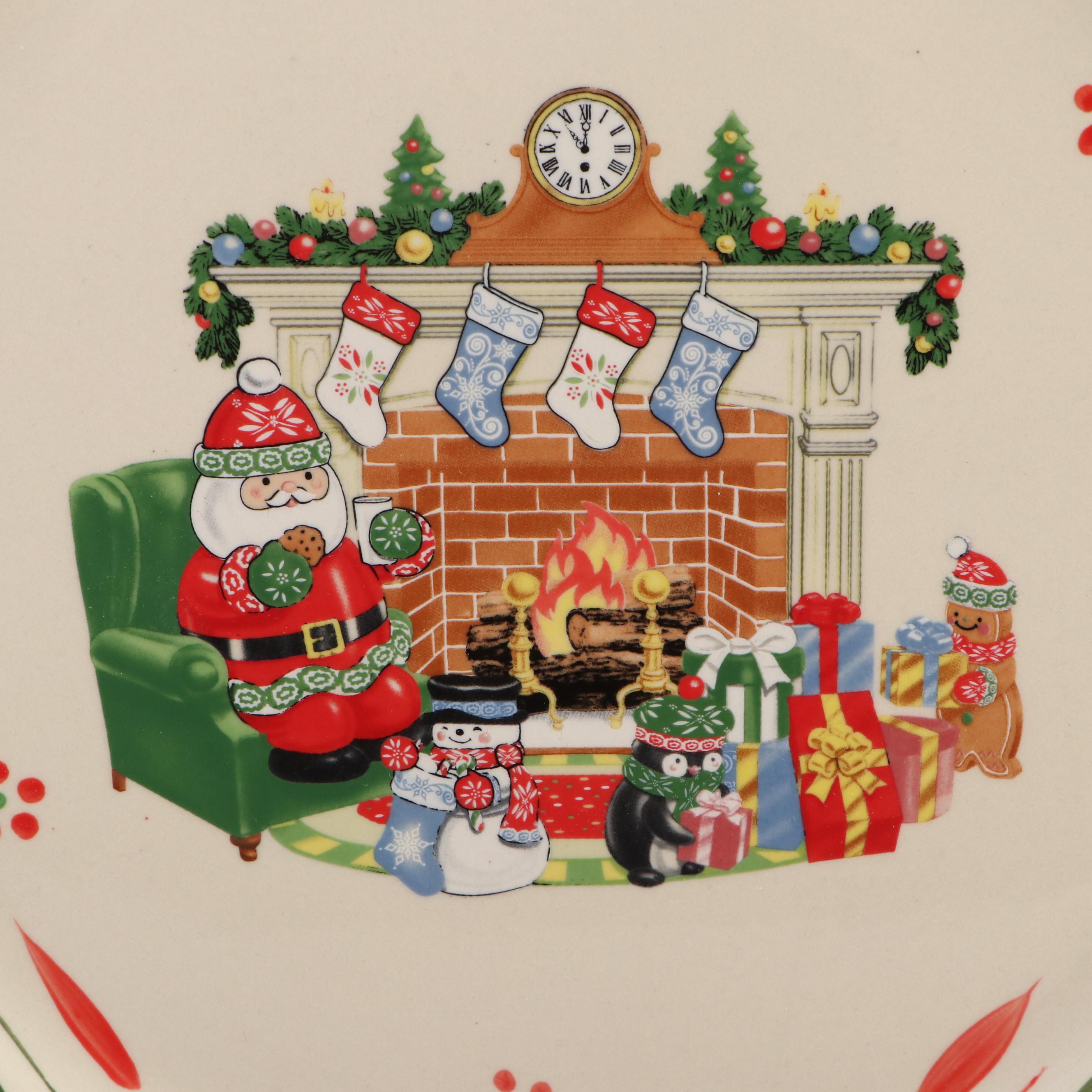 Waterford "Holiday Heirlooms" Box with Pfaltzgraff and Other Seasonal Serveware