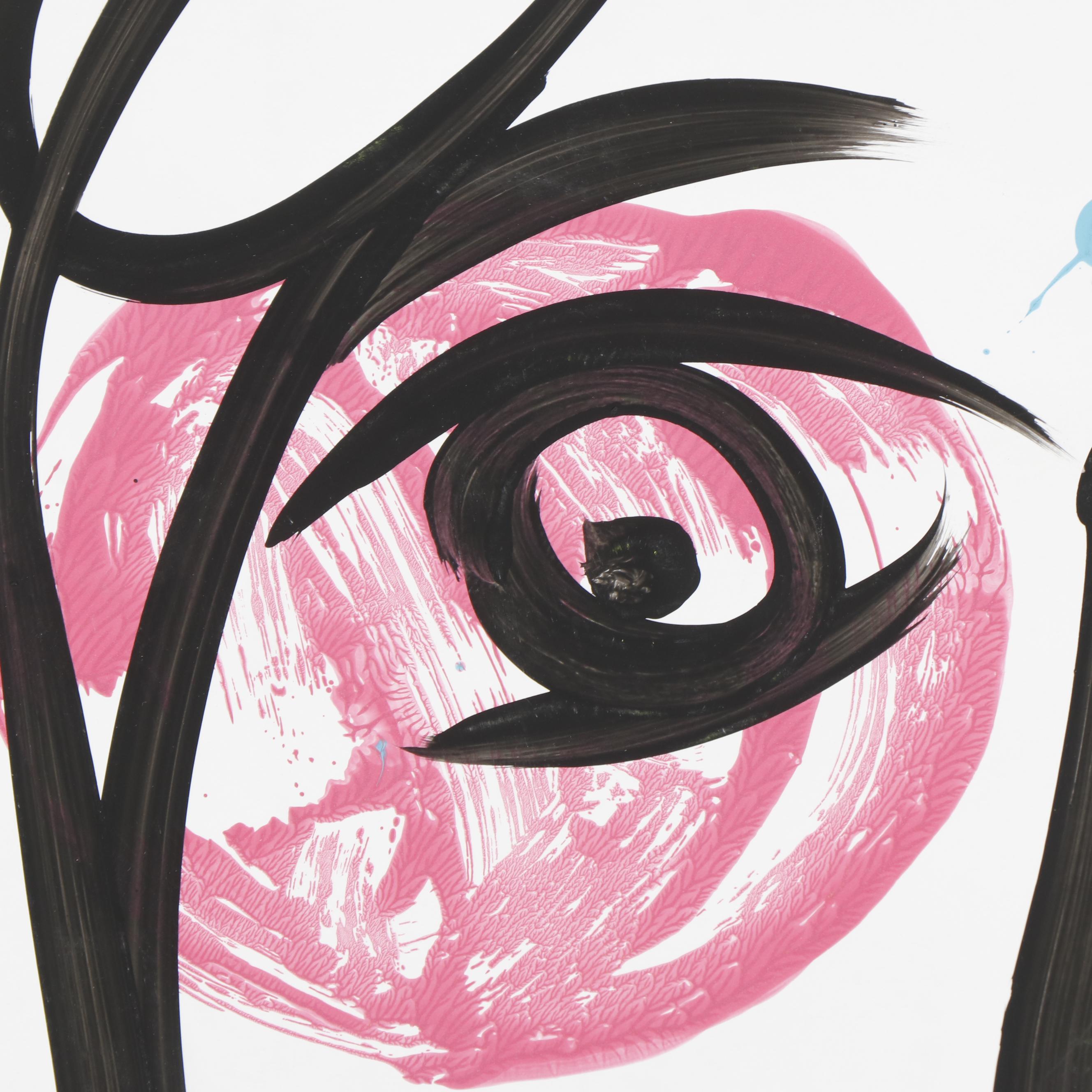 Peter Keil Abstract Portrait Composition Acrylic Painting