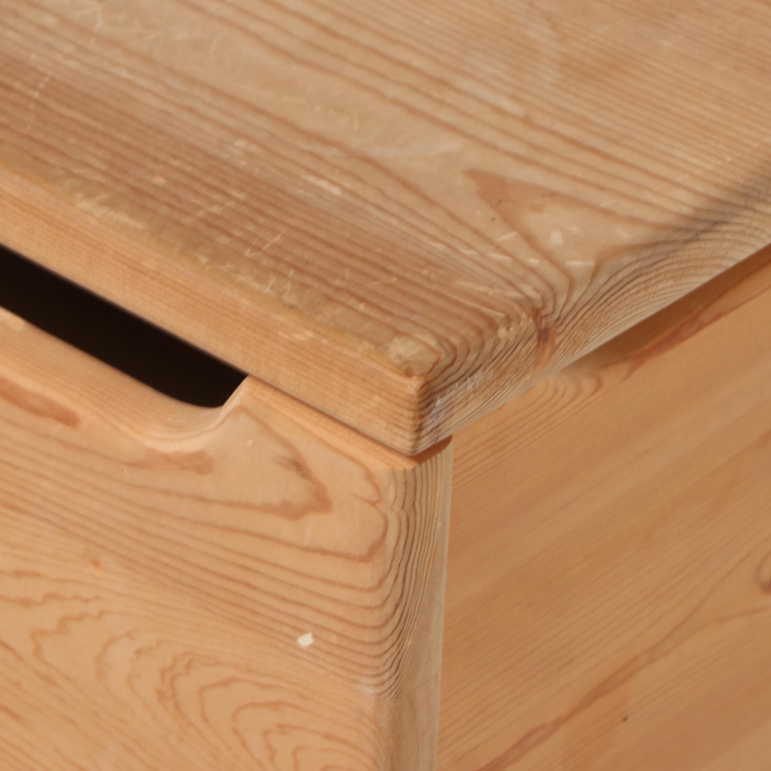 American Primitive Style Pine Blanket Chest