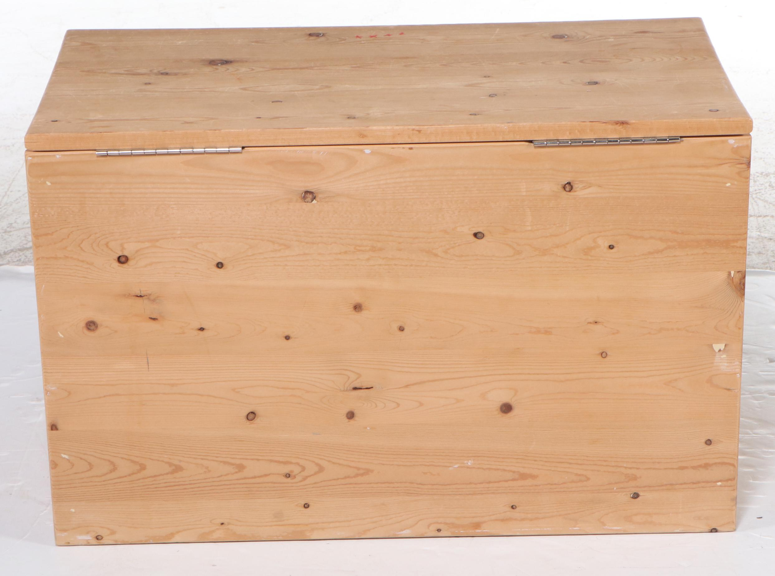 American Primitive Style Pine Blanket Chest