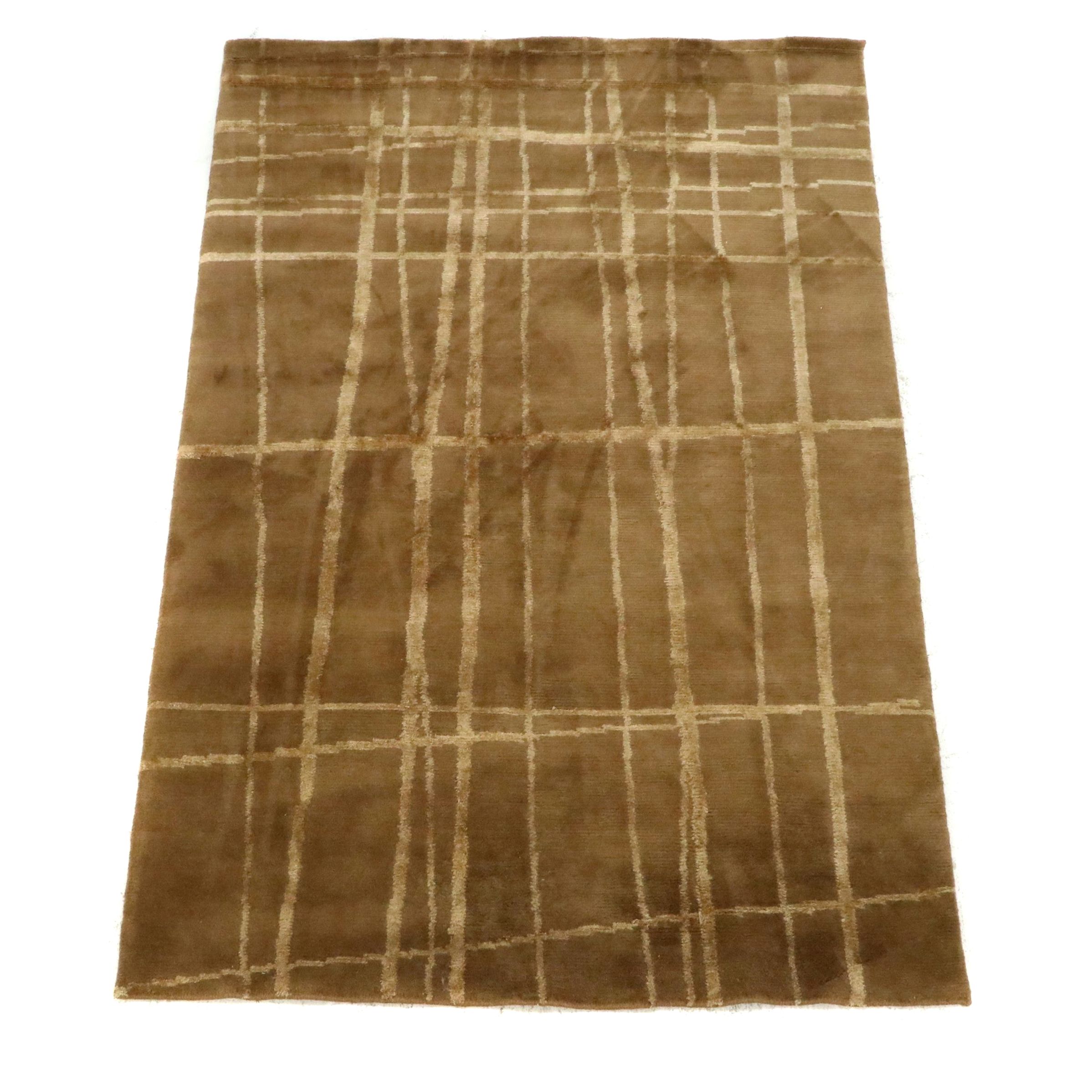 5'2 x 7'10 Hand-Knotted Nepalese Area Rug