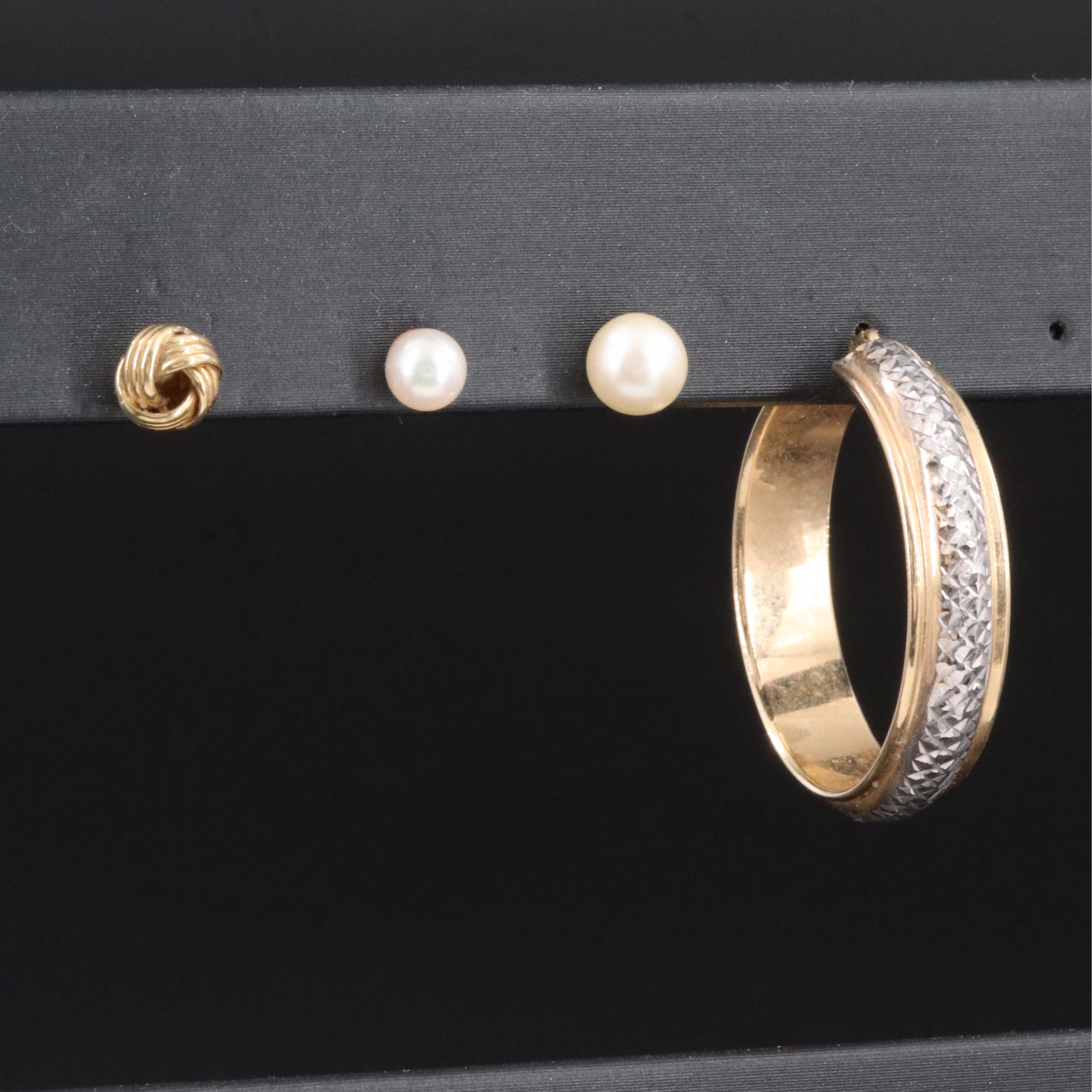 Single Earring Collection Featuring 14K Including Pearl and Imitation Pearl