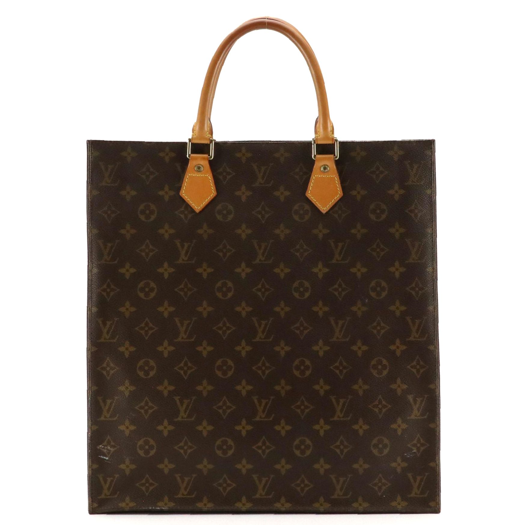 Louis Vuitton Sac Plat Tote in Monogram Canvas and Leather