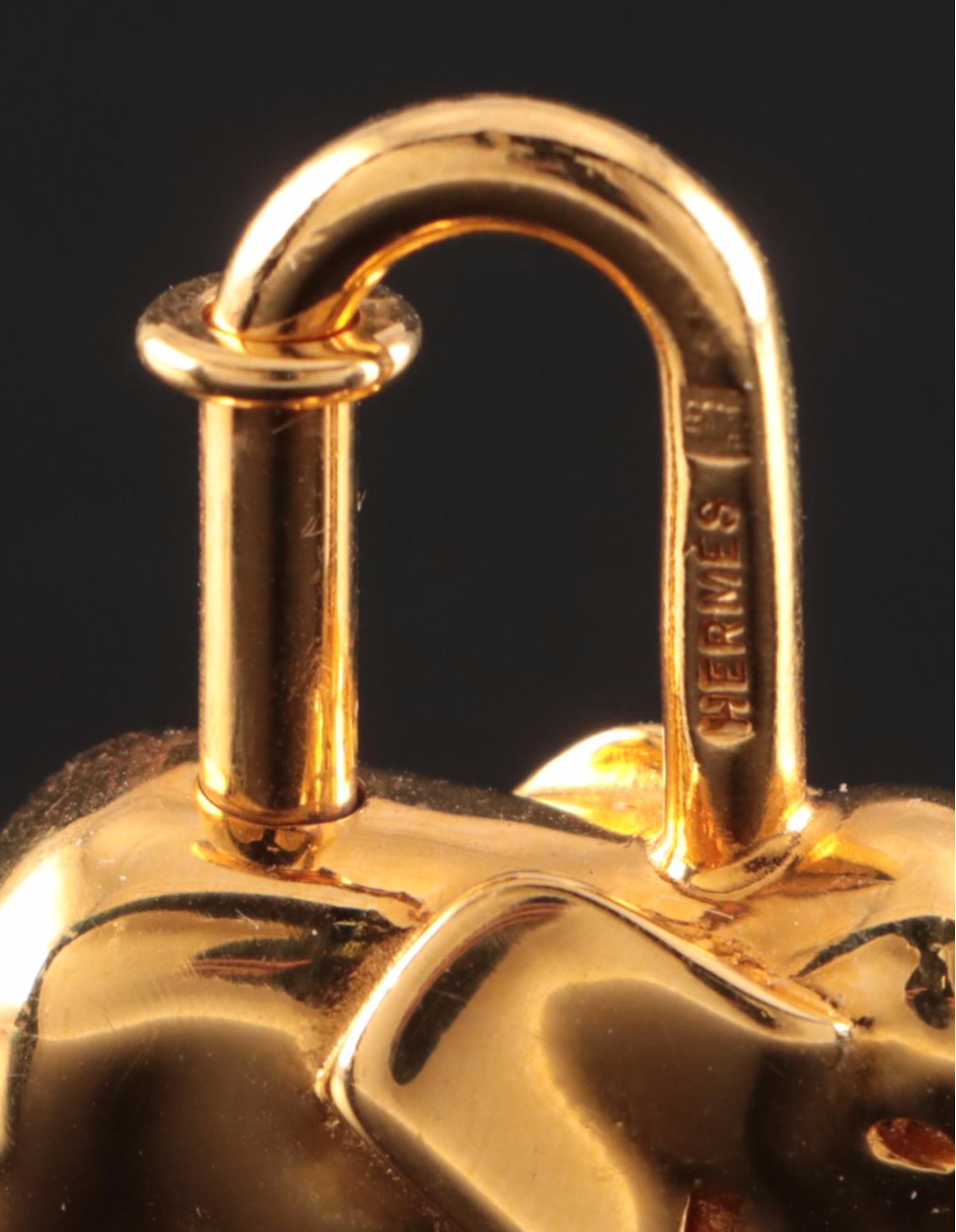 Hermès Gold Plate Elephant Cadena Bag Charm