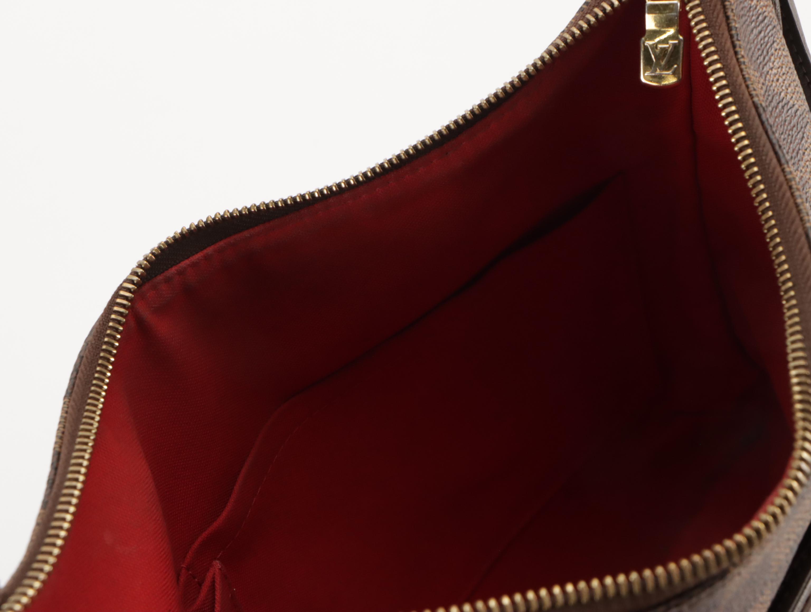 Louis Vuitton Bloomsbury PM Bag in Damier Ebene Coated Canvas and Leather