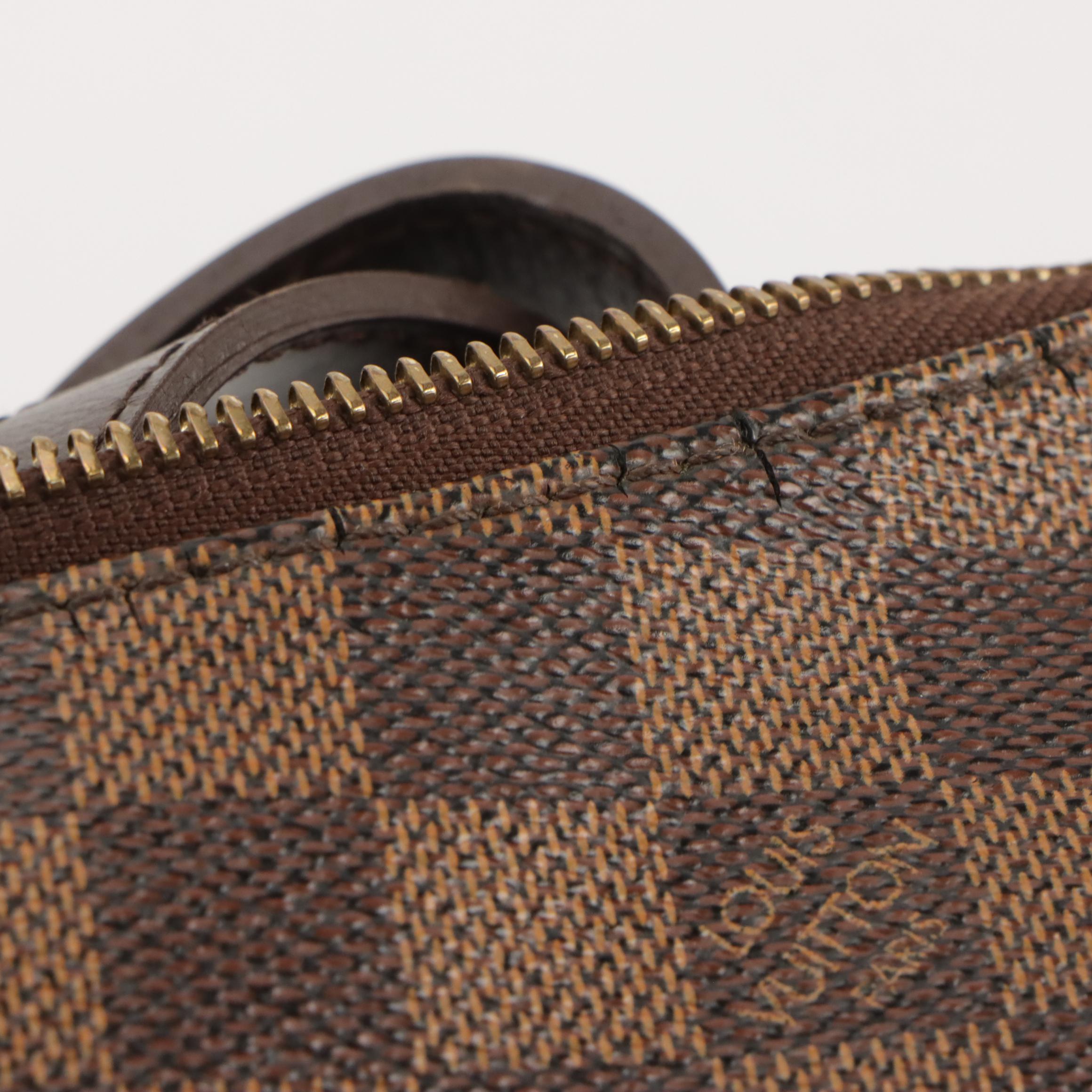 Louis Vuitton Bloomsbury PM Bag in Damier Ebene Coated Canvas and Leather