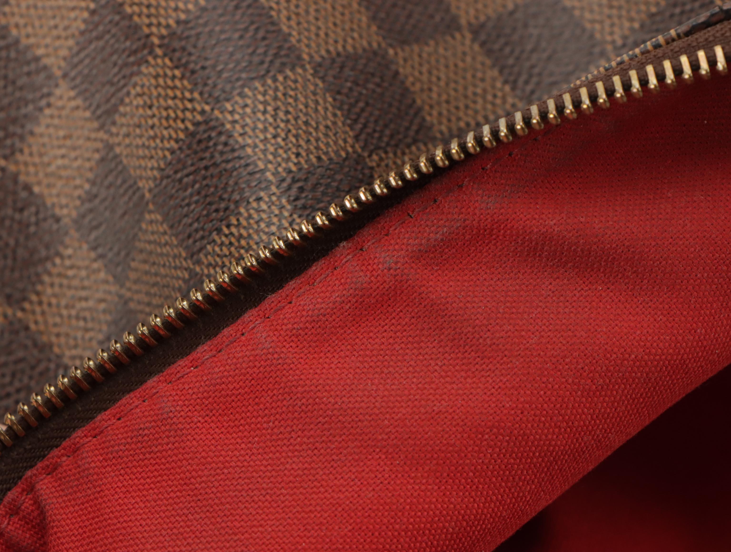 Louis Vuitton Bloomsbury PM Bag in Damier Ebene Coated Canvas and Leather