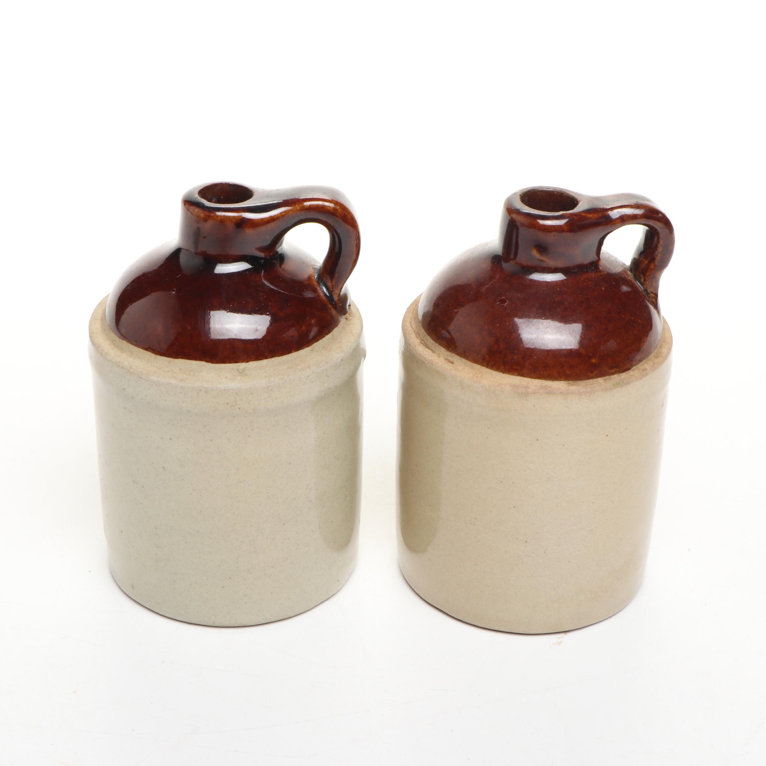Miniature Stoneware Crock Jugs and Canisters