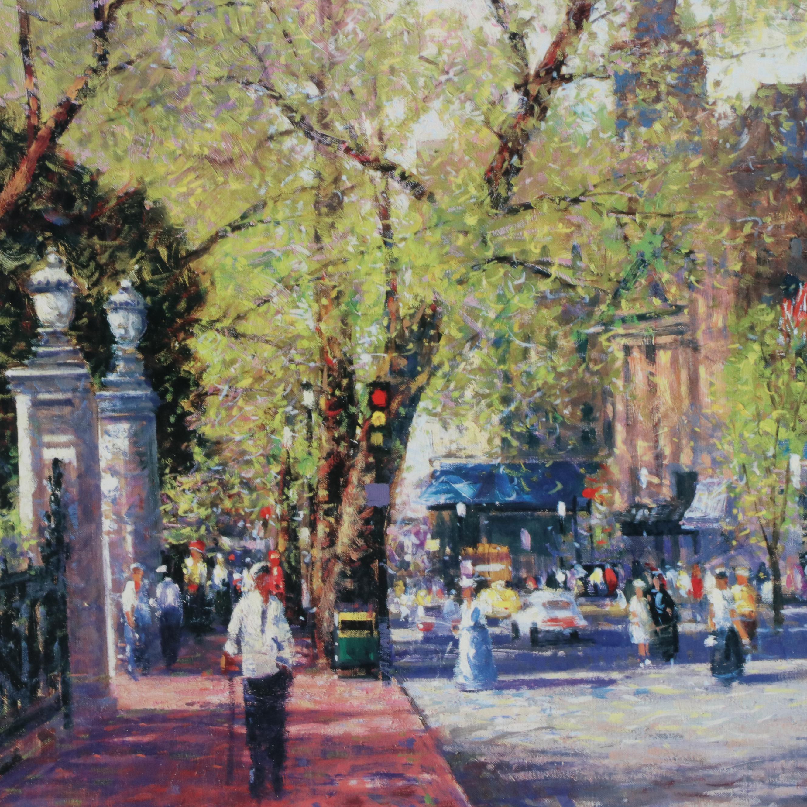 After John Terelak Cityscape Offset Lithograph "Arlington Street," 1995