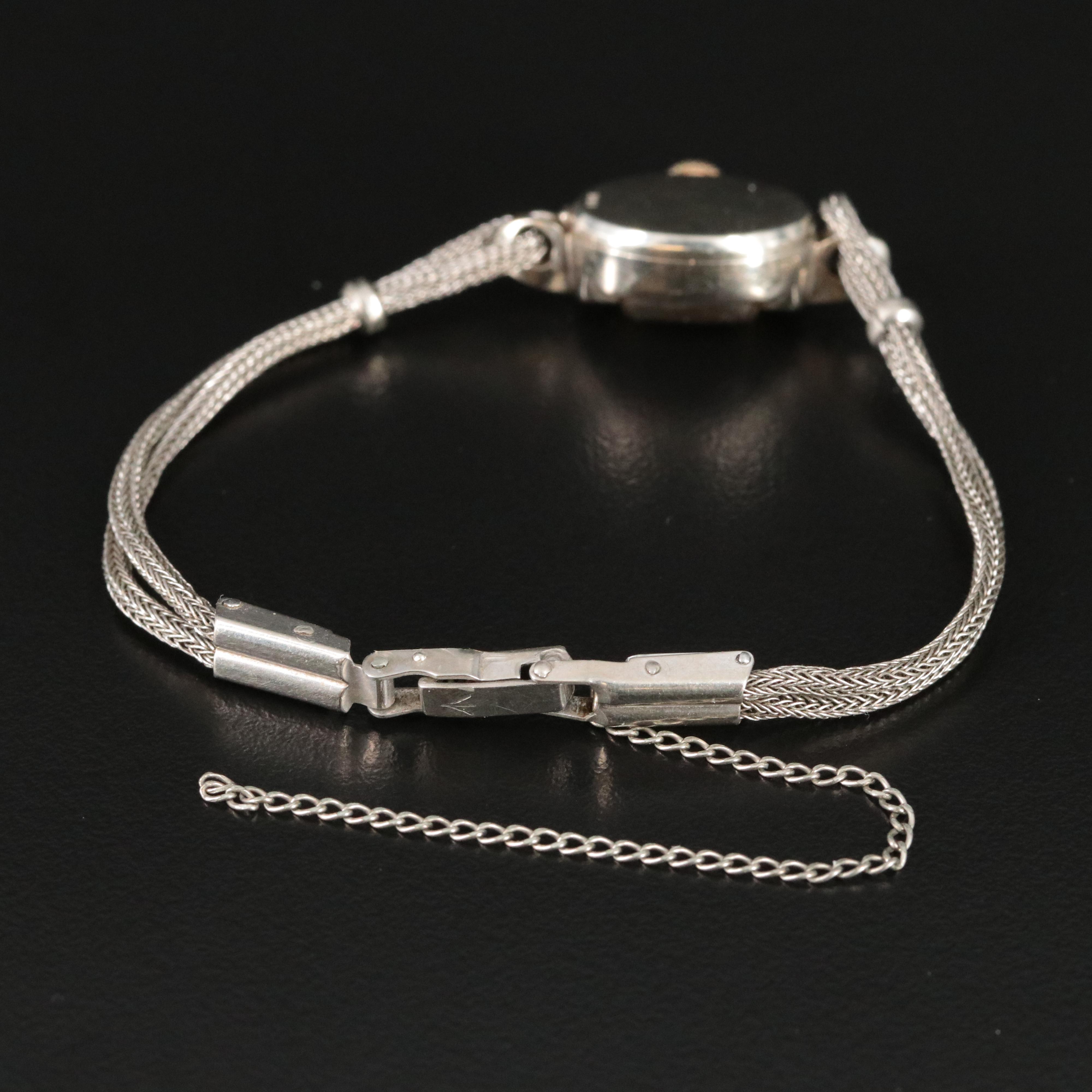 Baume & Mercier Diamond & 14K White Gold Vintage Watch