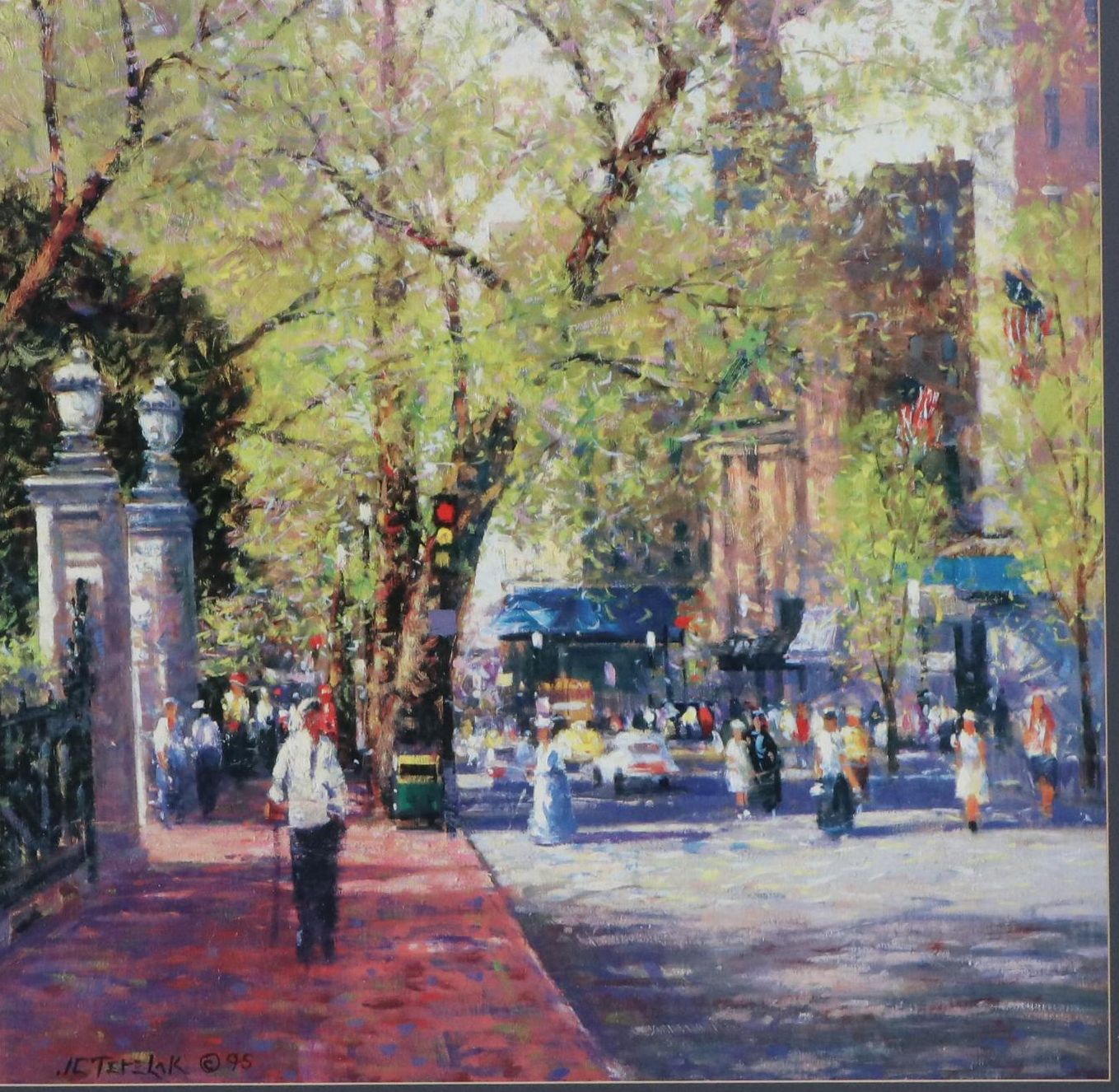 After John Terelak Cityscape Offset Lithograph "Arlington Street," 1995