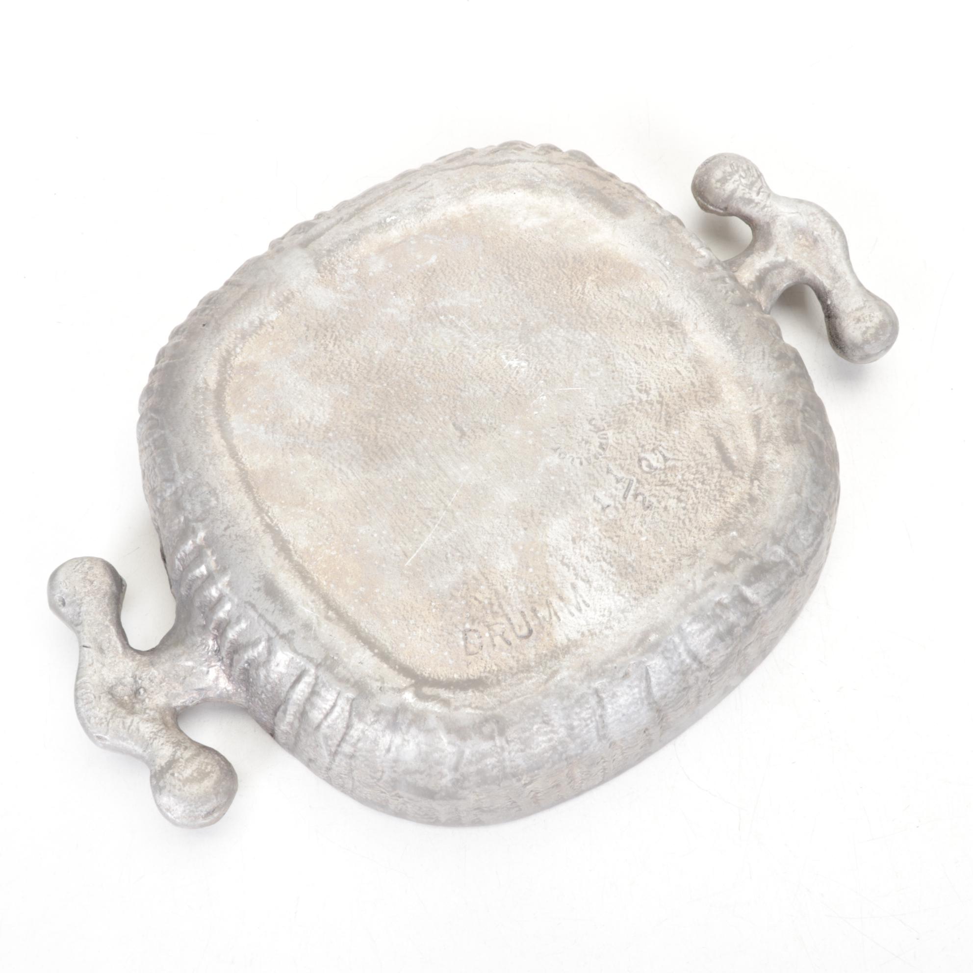 Don Drumm Sculptural Cast Aluminum Covered Casserole Dish