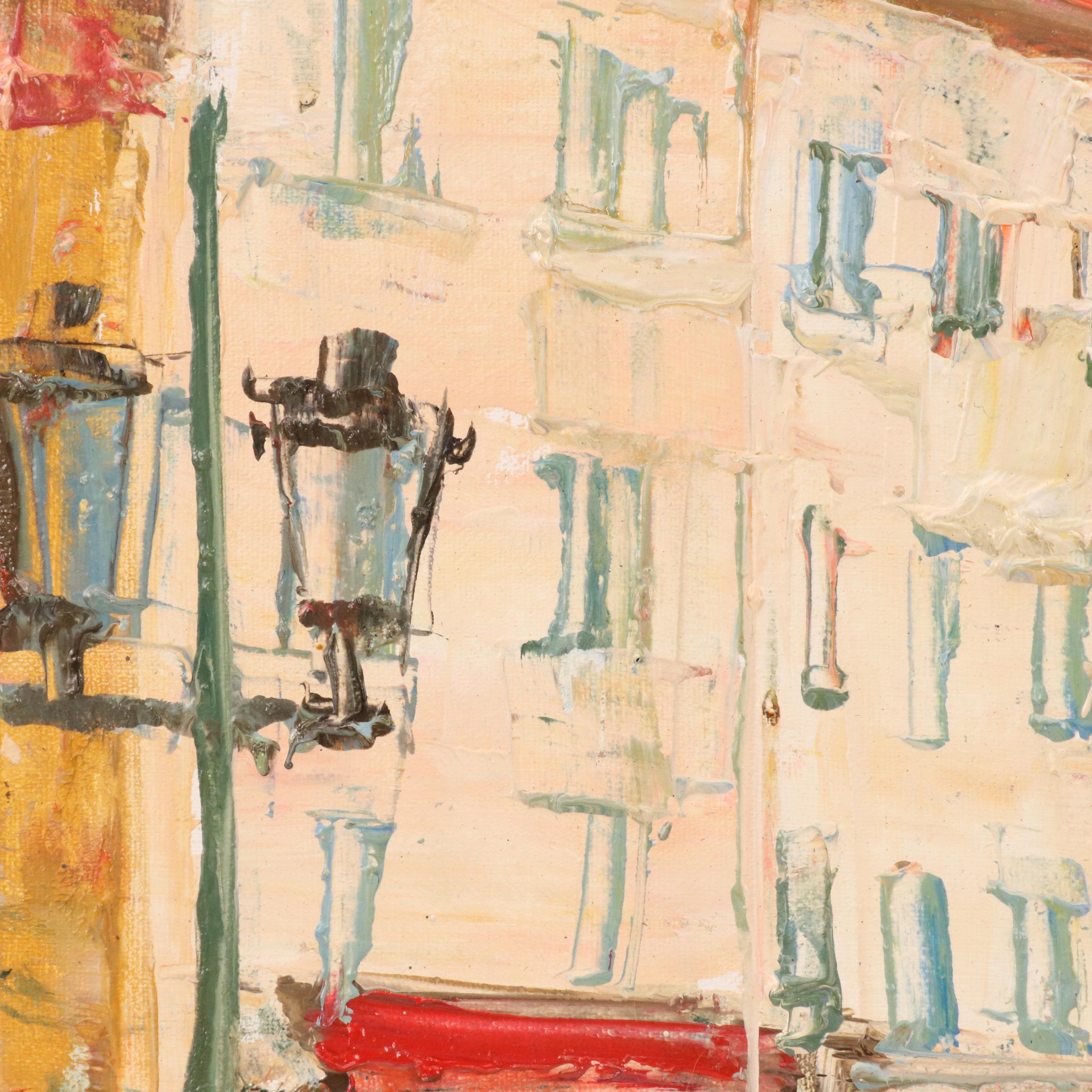 Petar Jovanovic Port Scene Oil Painting "St. Tropez"