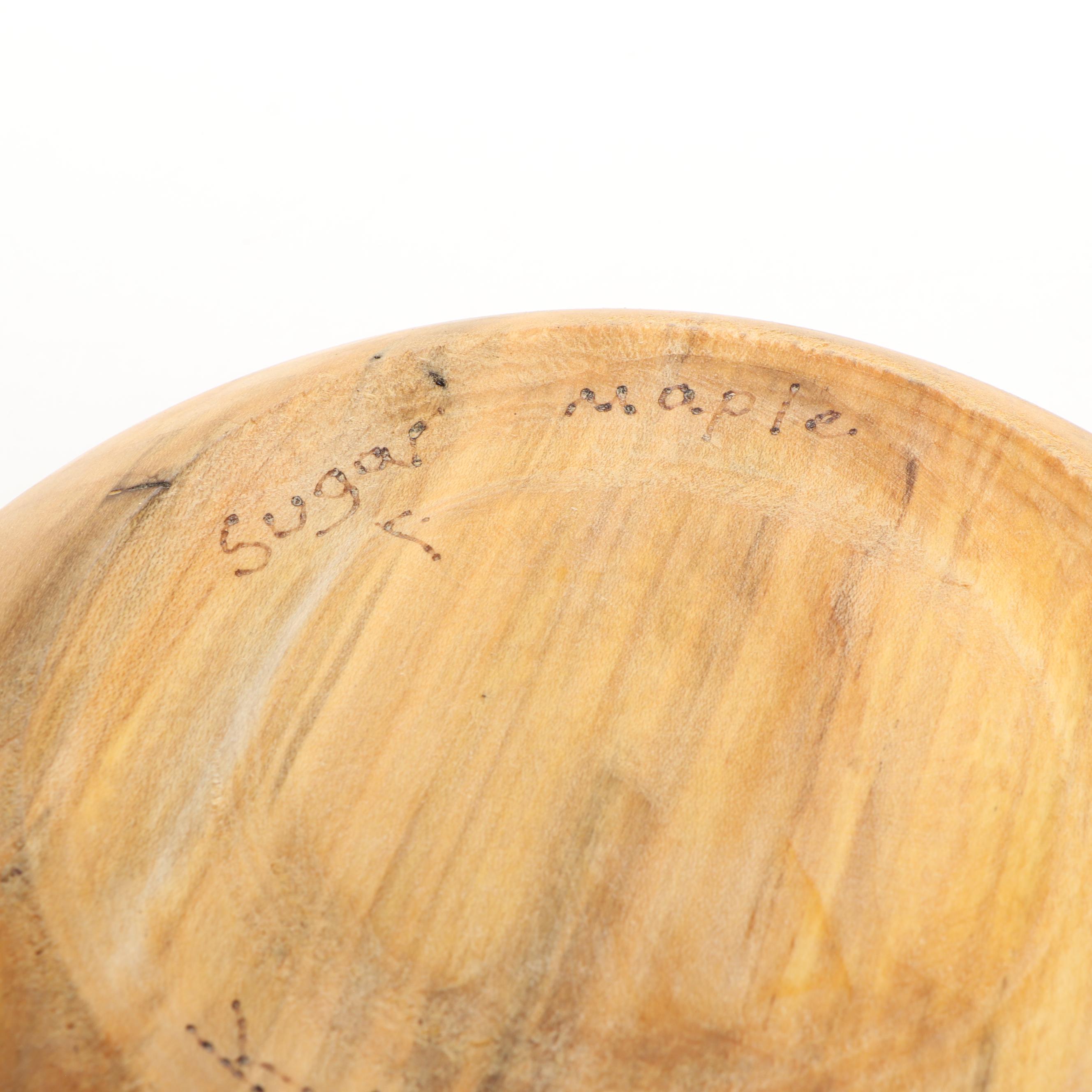 Sugar Maple Hand-Carved Serving Bowls