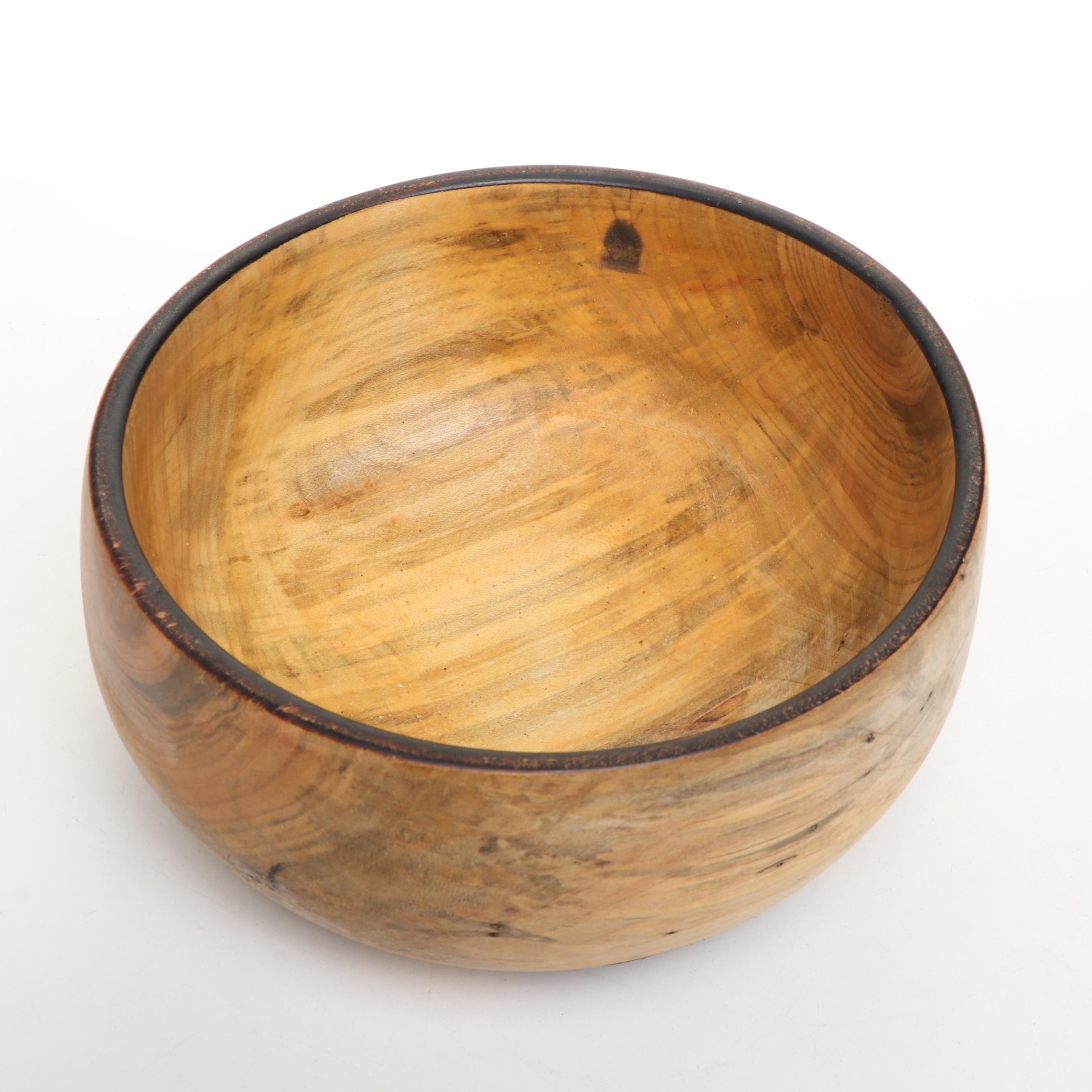 Sugar Maple Hand-Carved Serving Bowls