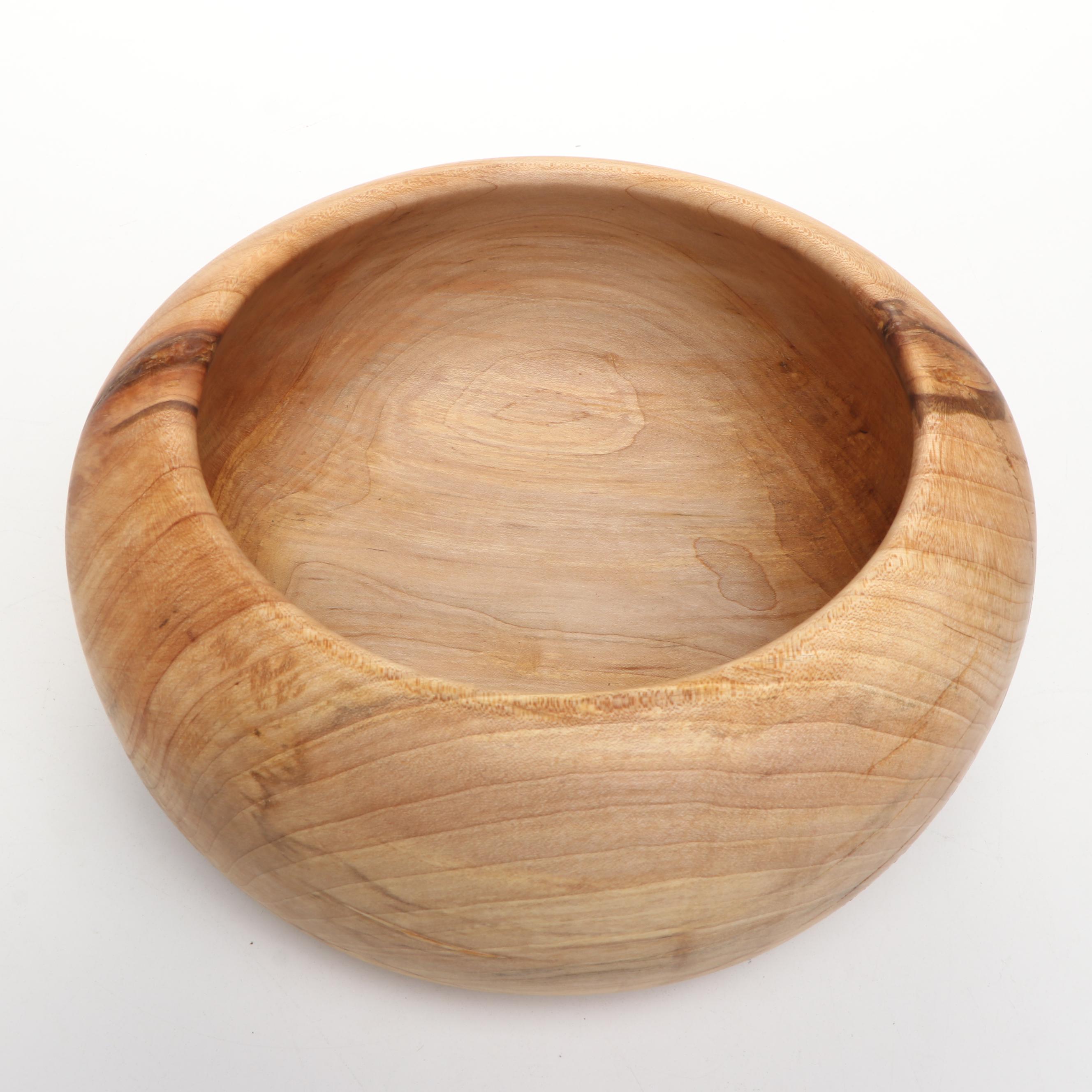 Sugar Maple Hand-Carved Serving Bowls
