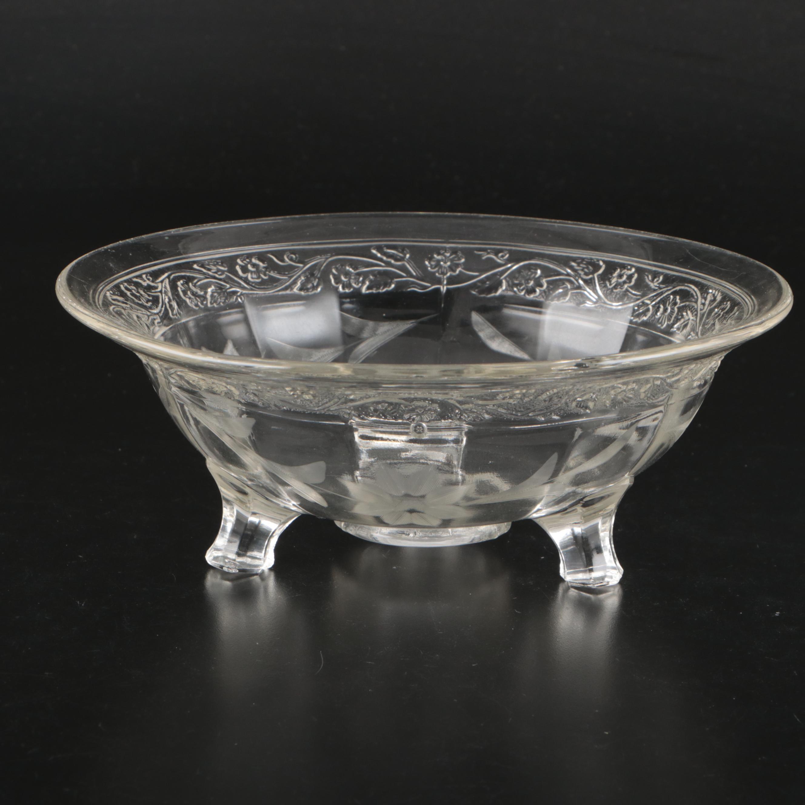 Vintage Depression Style Colored Glass Dishes and Other Glass Tableware