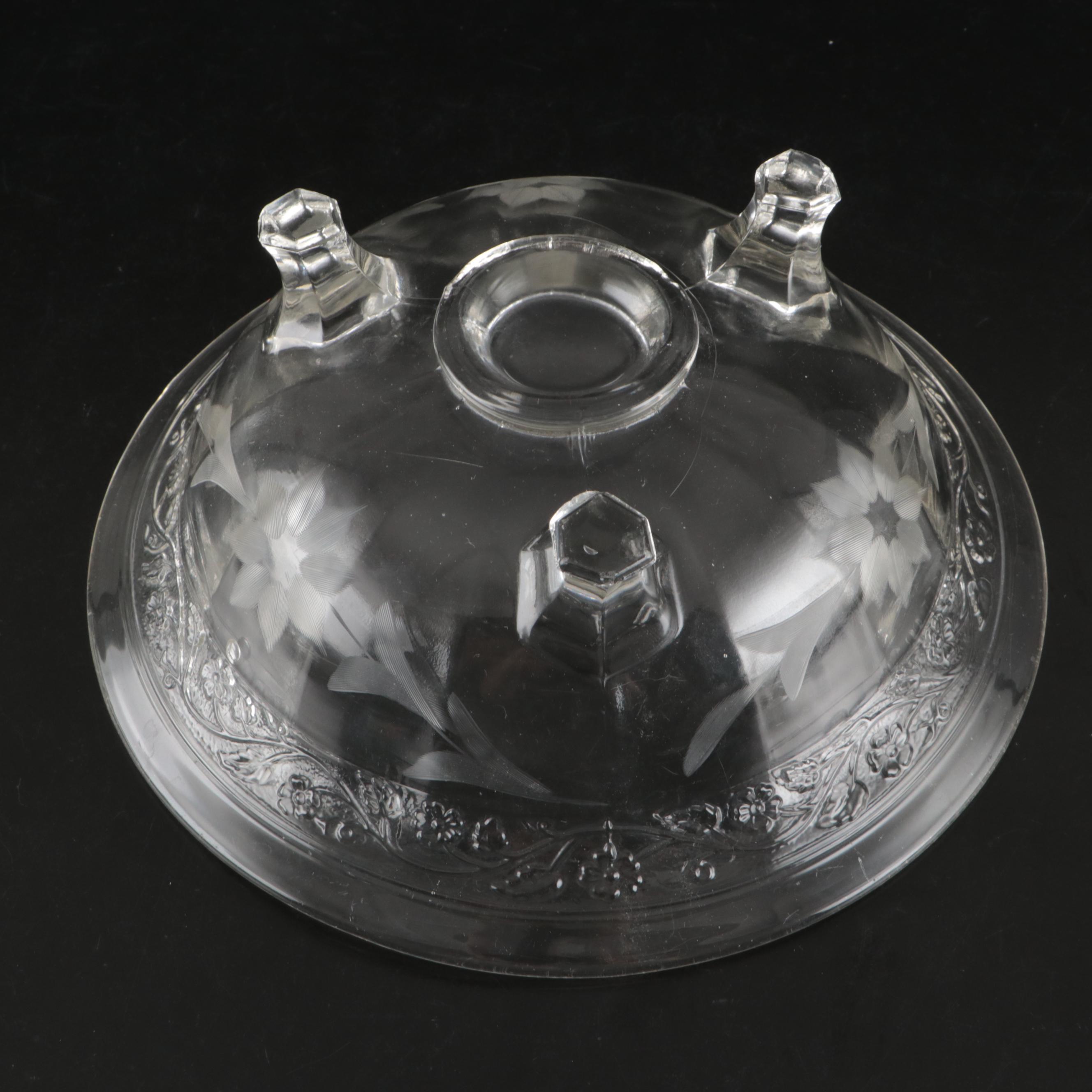 Vintage Depression Style Colored Glass Dishes and Other Glass Tableware