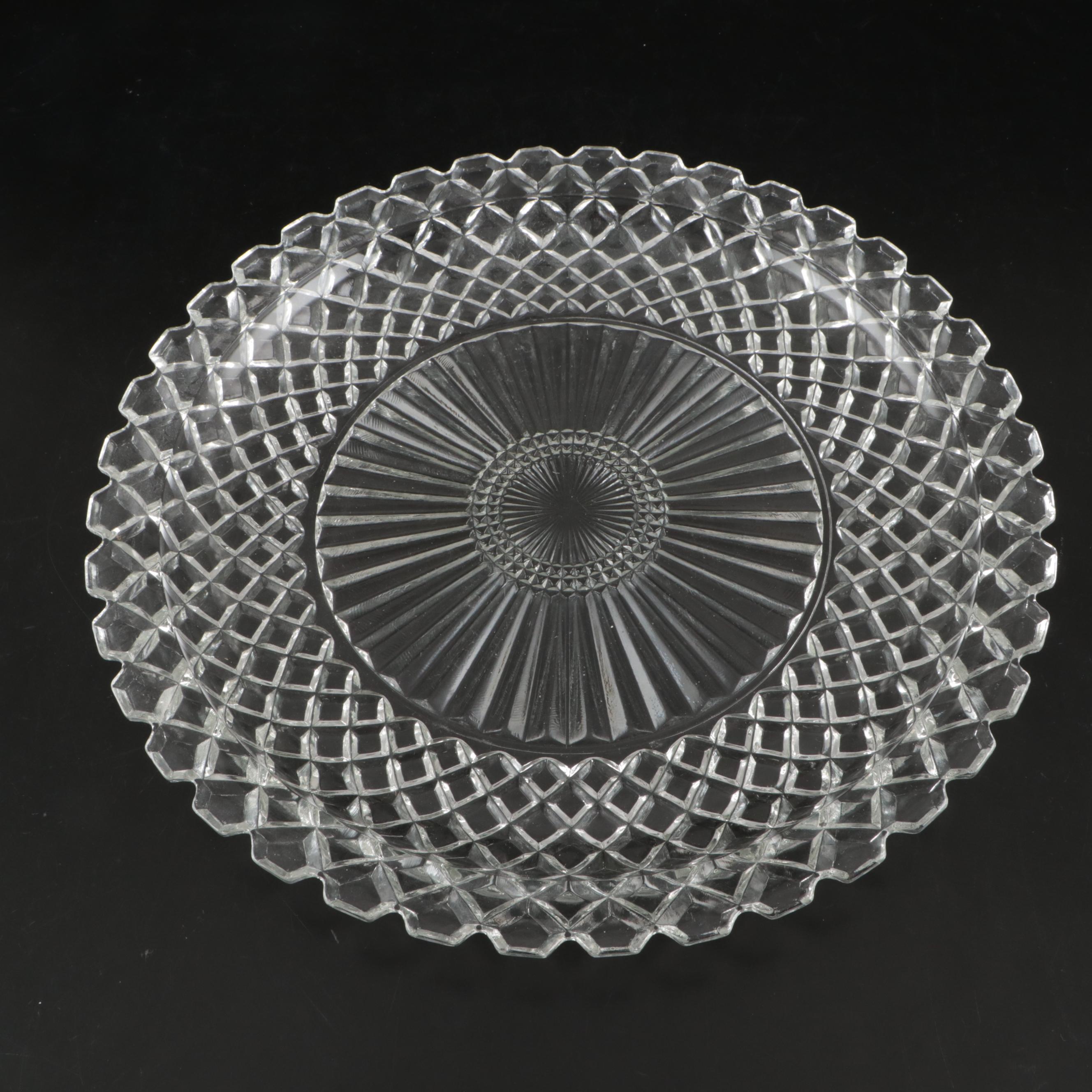 Vintage Depression Style Colored Glass Dishes and Other Glass Tableware