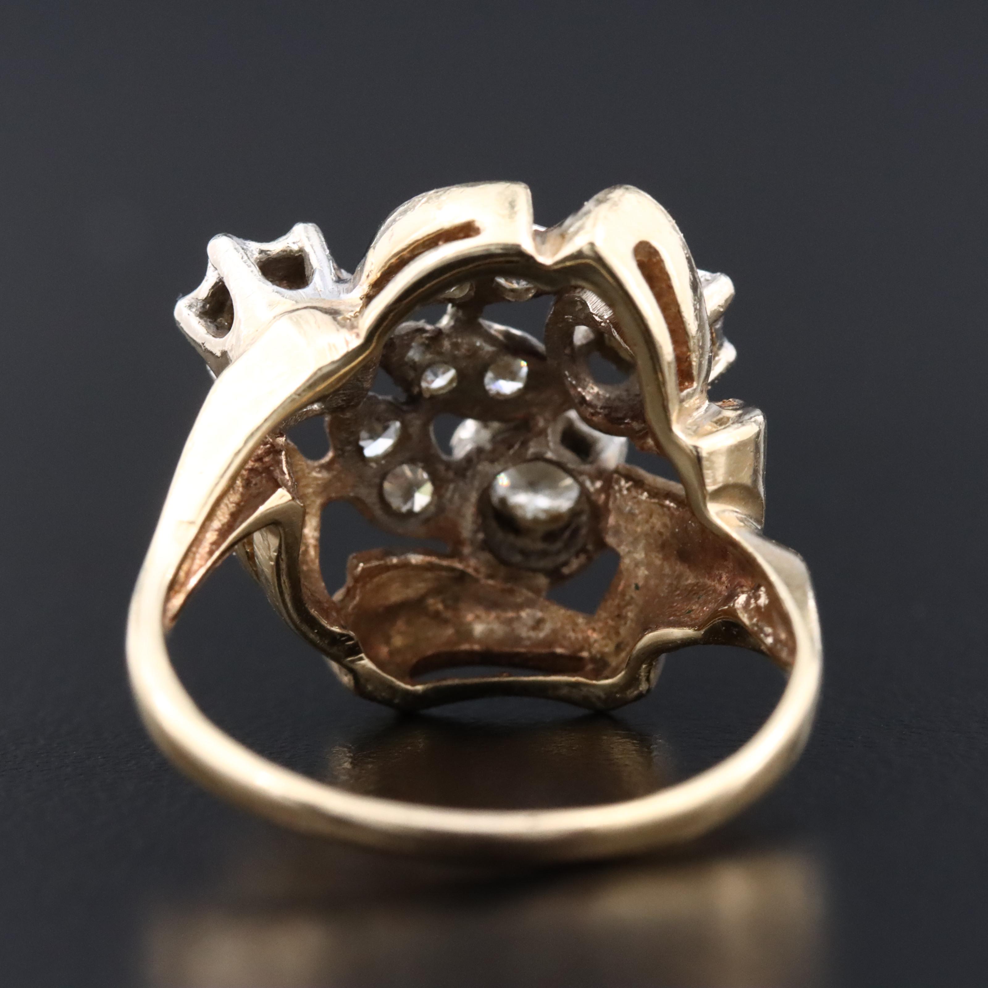 Vintage 14K 0.58 CTW Diamond Ring