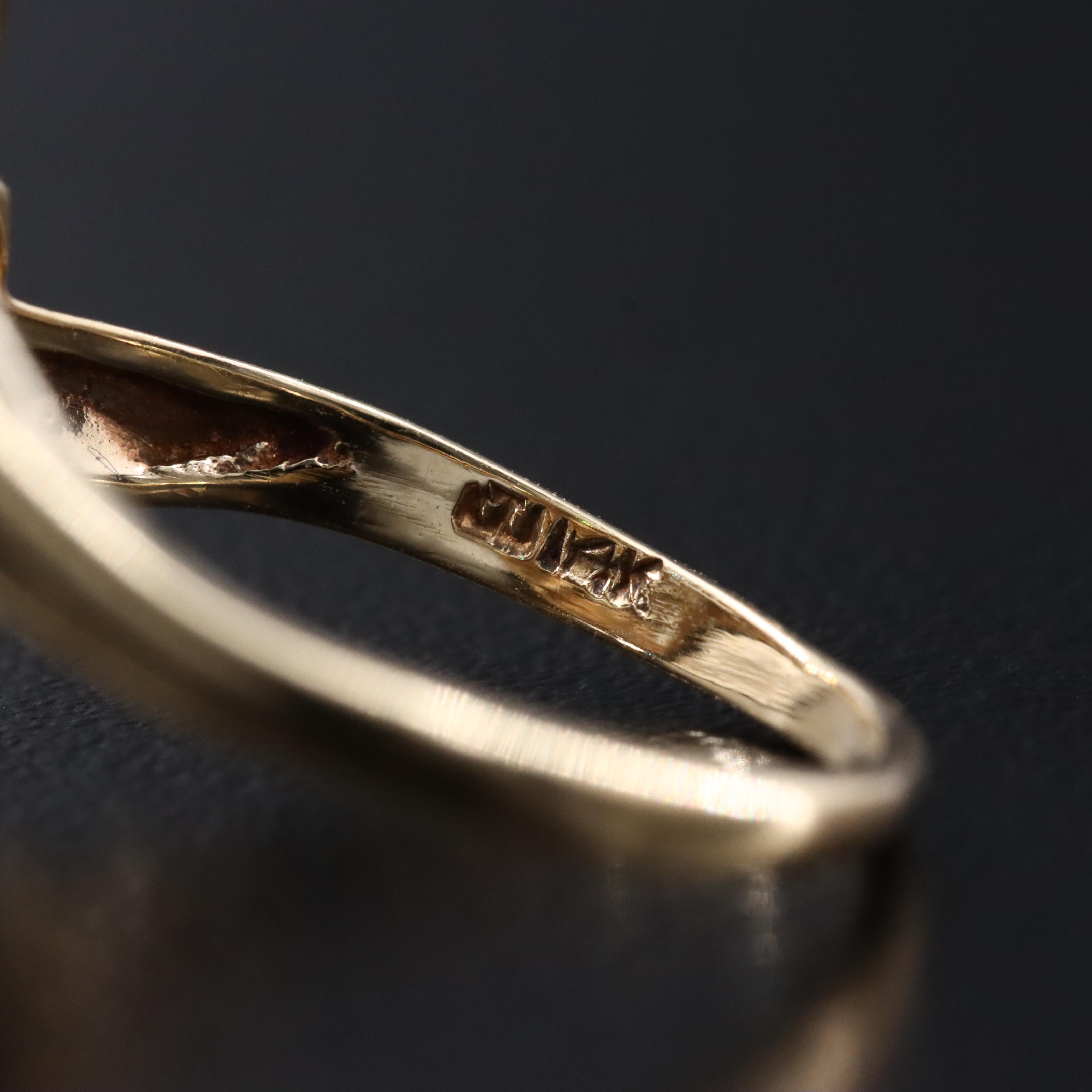 Vintage 14K 0.58 CTW Diamond Ring