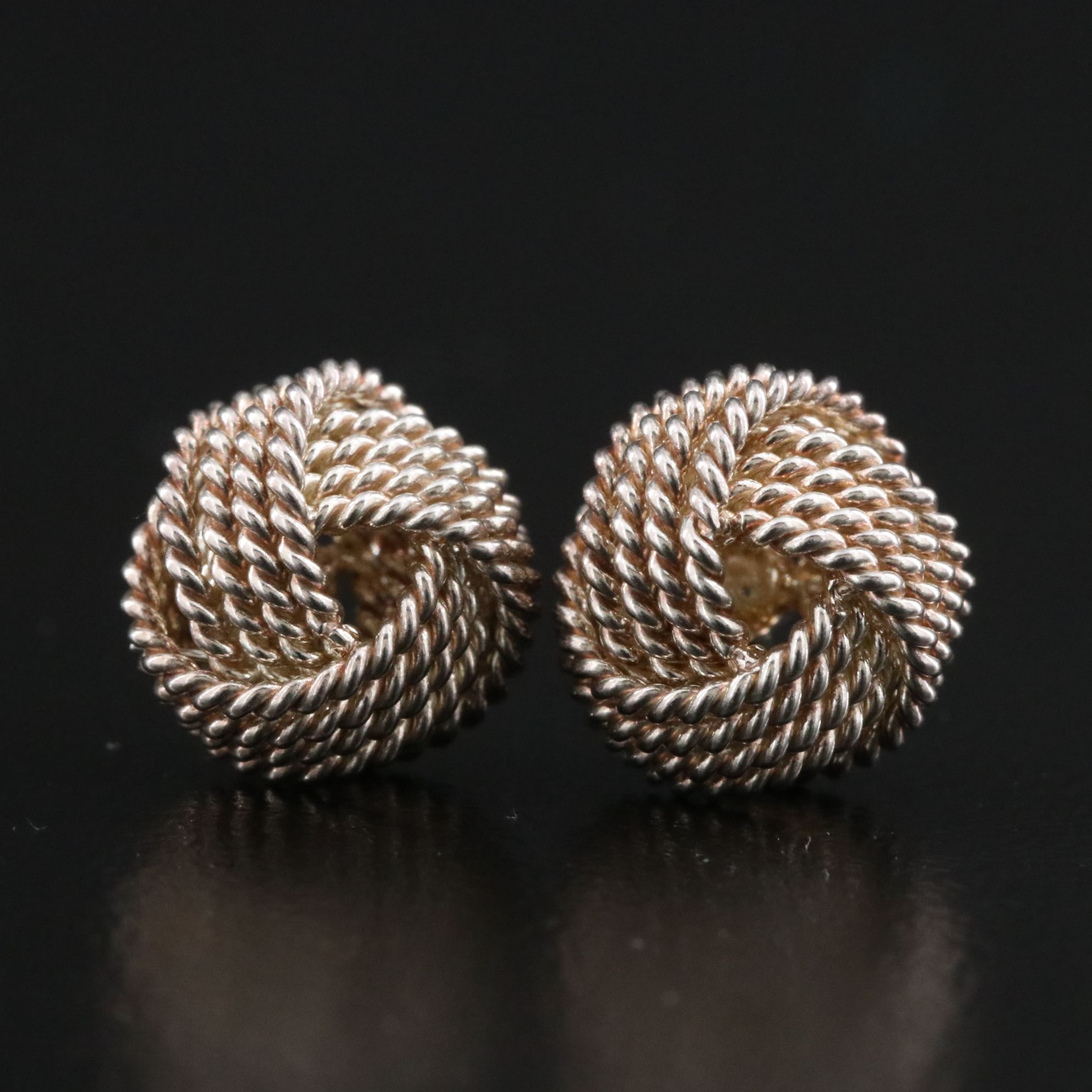 Tiffany & Co. Sterling Twist Knot Earrings