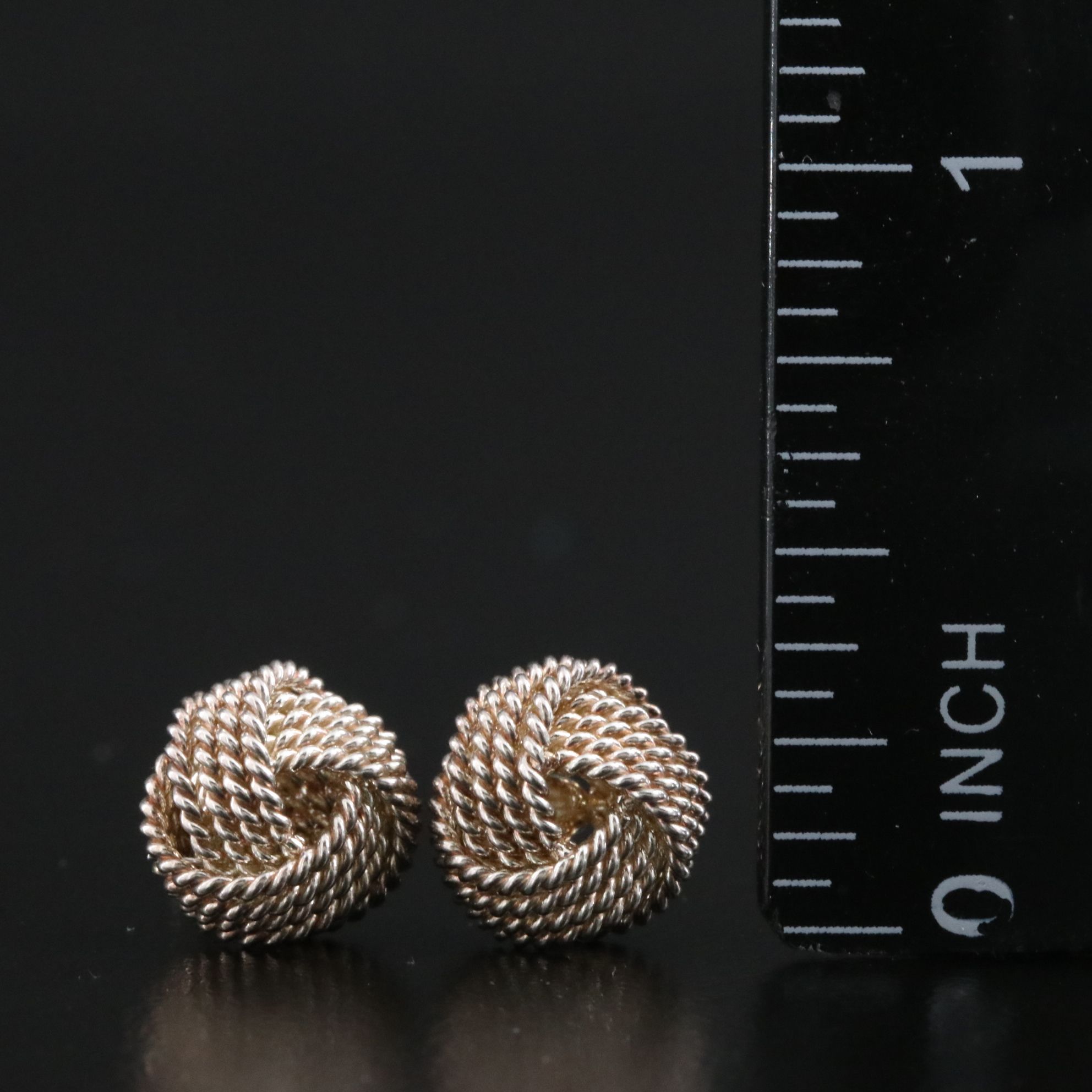 Tiffany & Co. Sterling Twist Knot Earrings