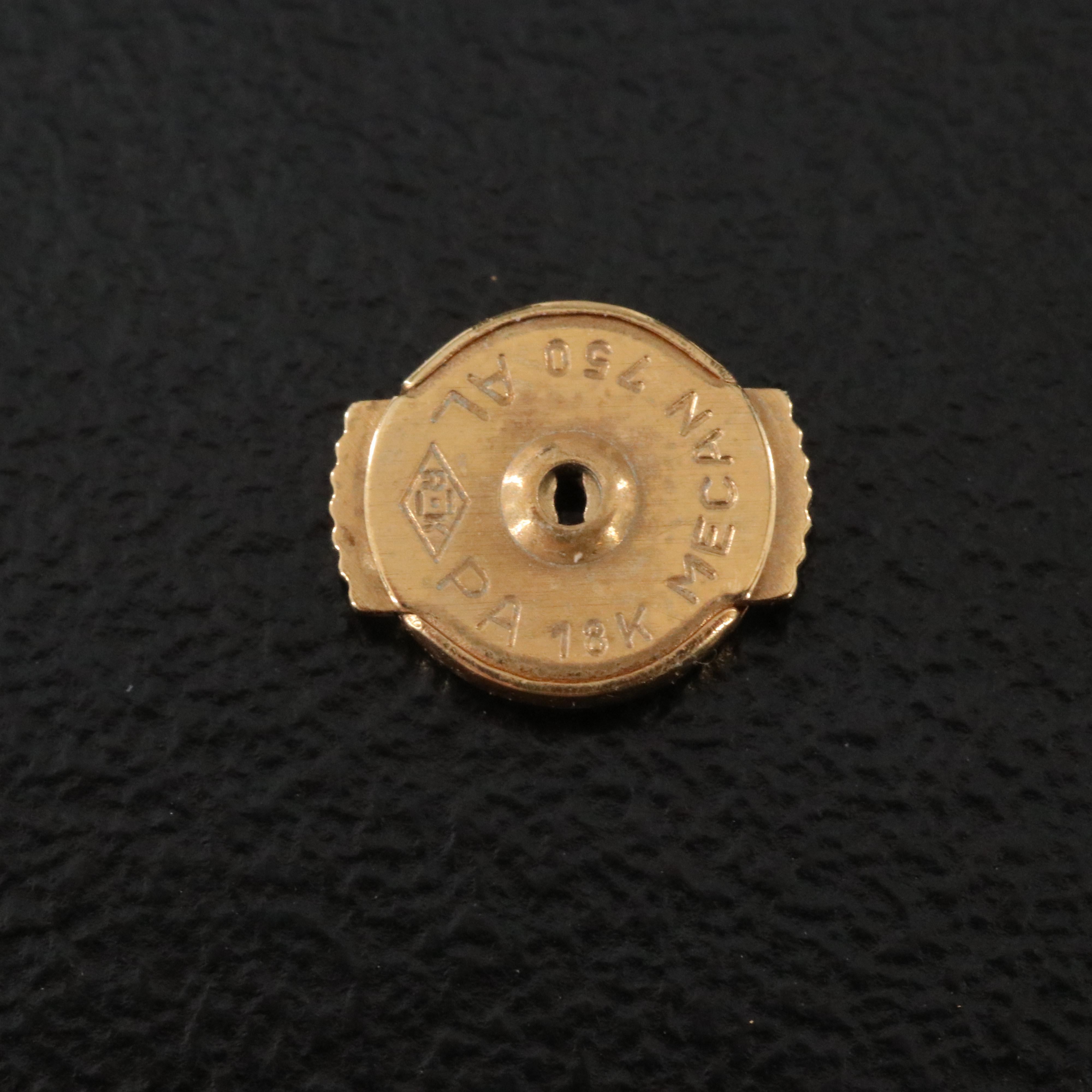 18K 0.06 CTW Diamond Wrapped Hoop Earrings