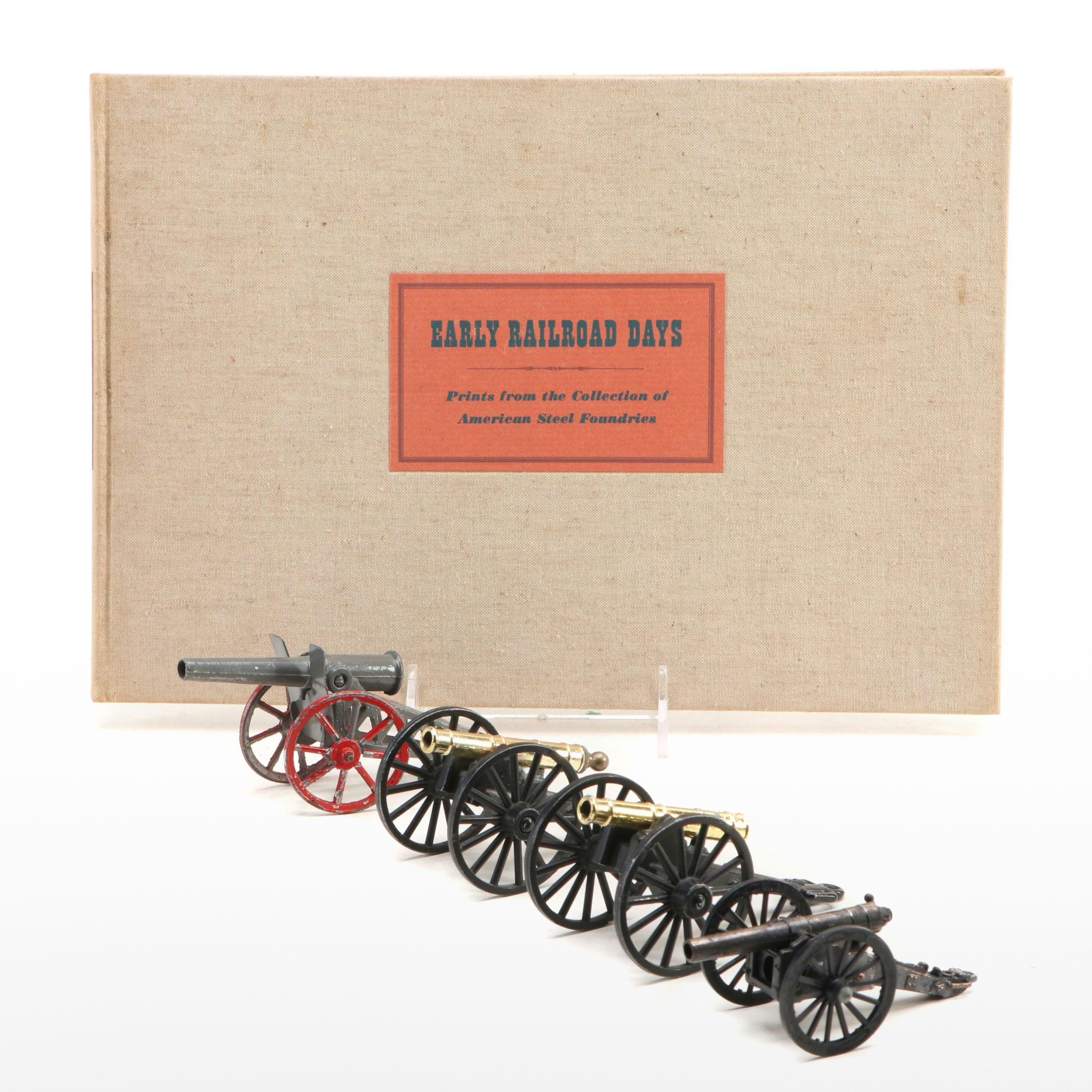 American Steel Foundries "Early Railroad Days" and Model Cannons