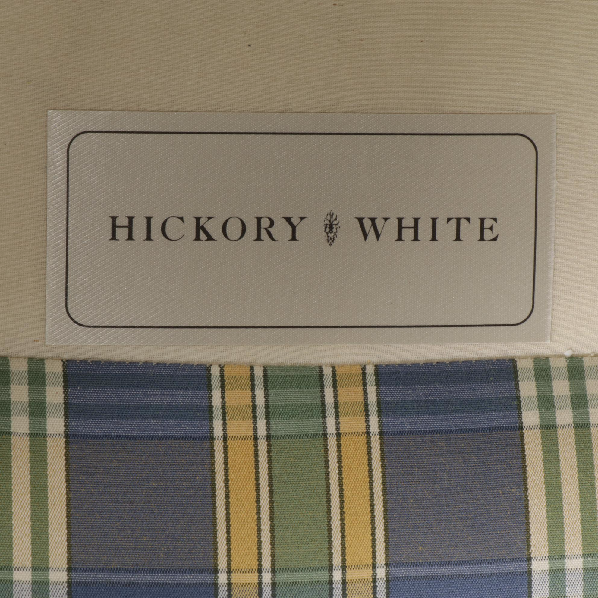 Hickory White Chippendale Style Wingback Armchair