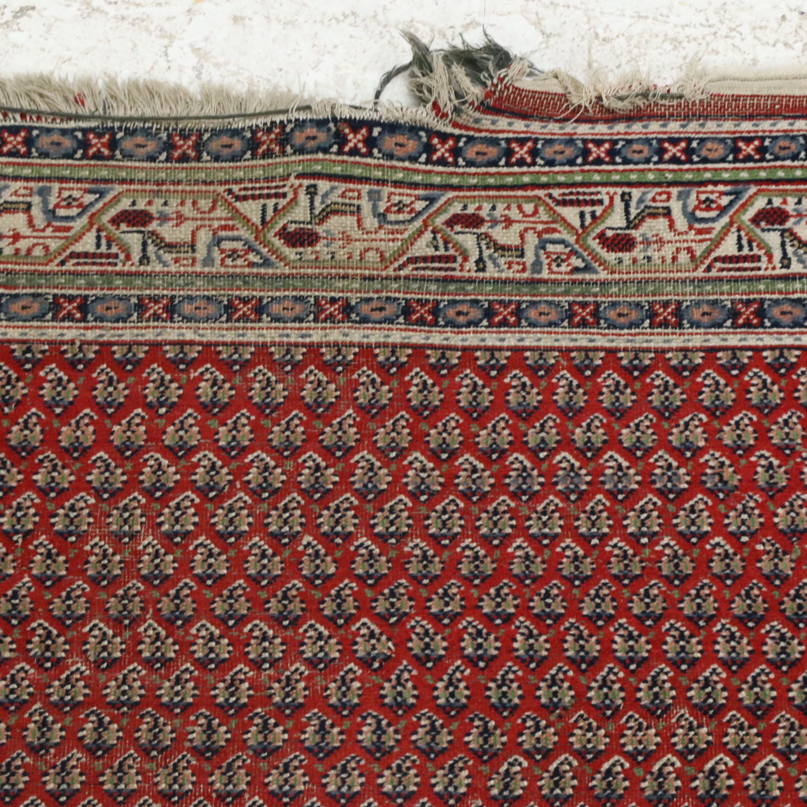 4'1 x 6'2 Hand-Knotted Persian Seraband Area Rug