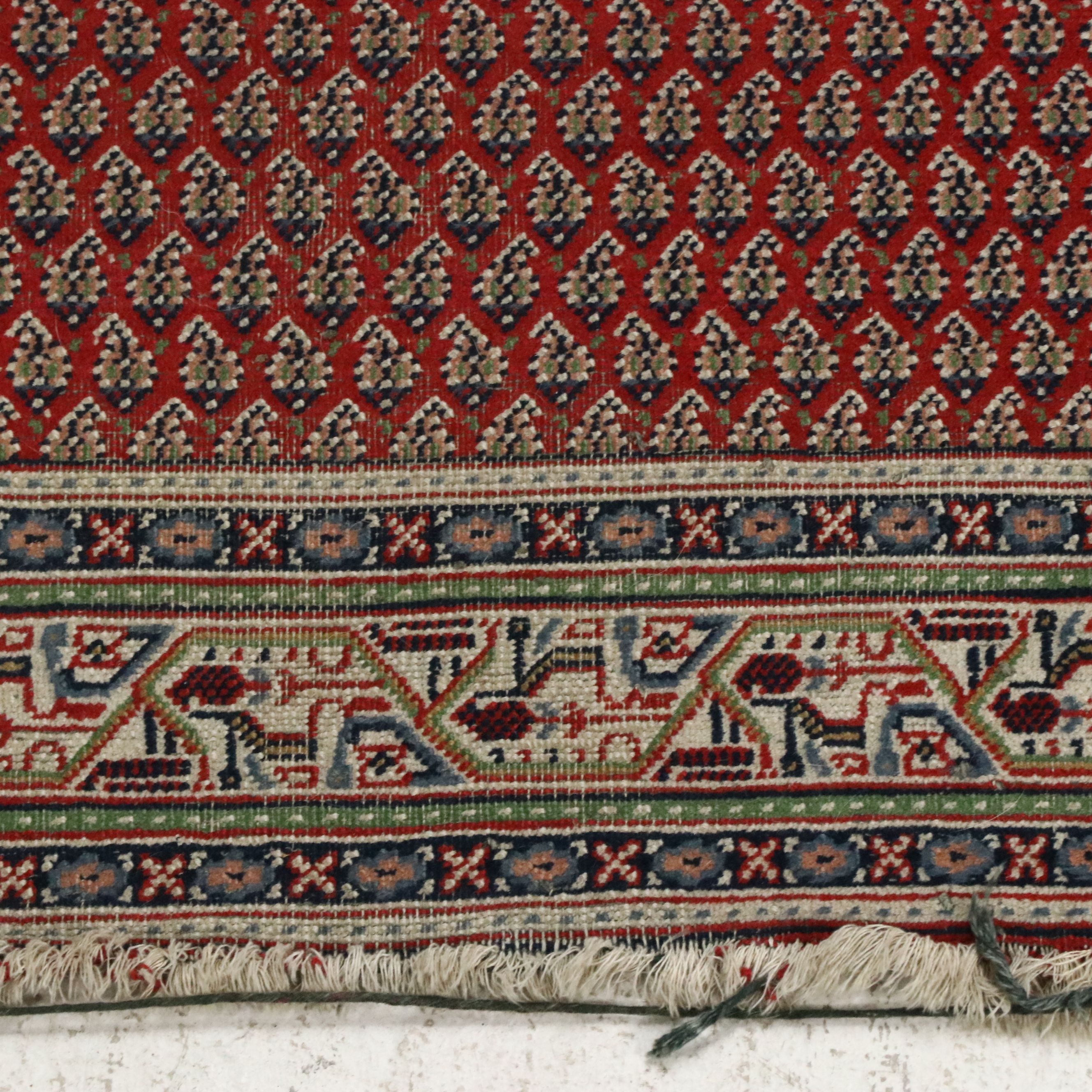 4'1 x 6'2 Hand-Knotted Persian Seraband Area Rug