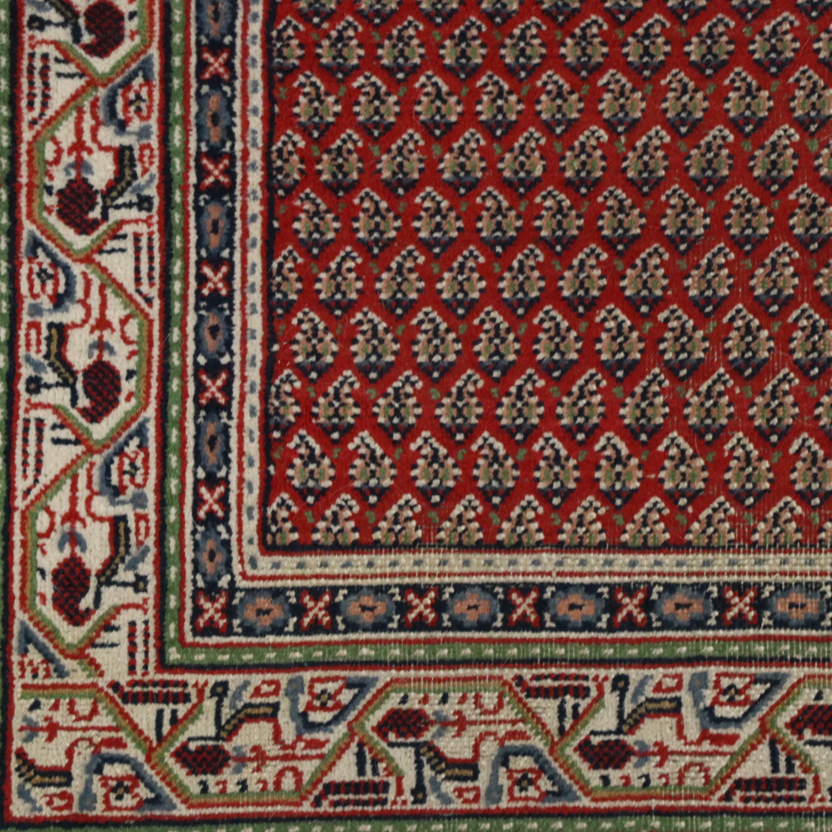 4'1 x 6'2 Hand-Knotted Persian Seraband Area Rug