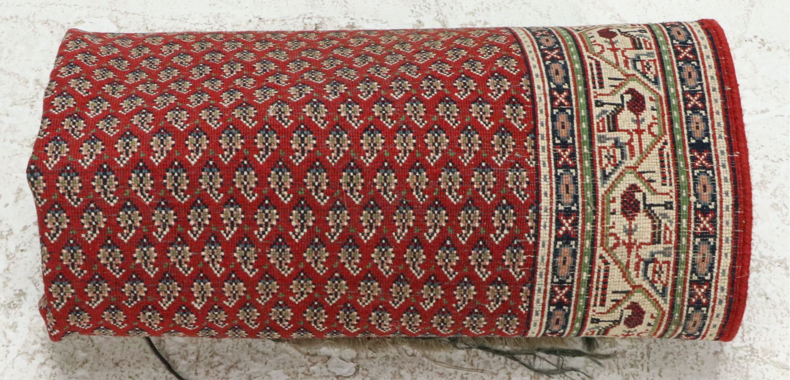 4'1 x 6'2 Hand-Knotted Persian Seraband Area Rug