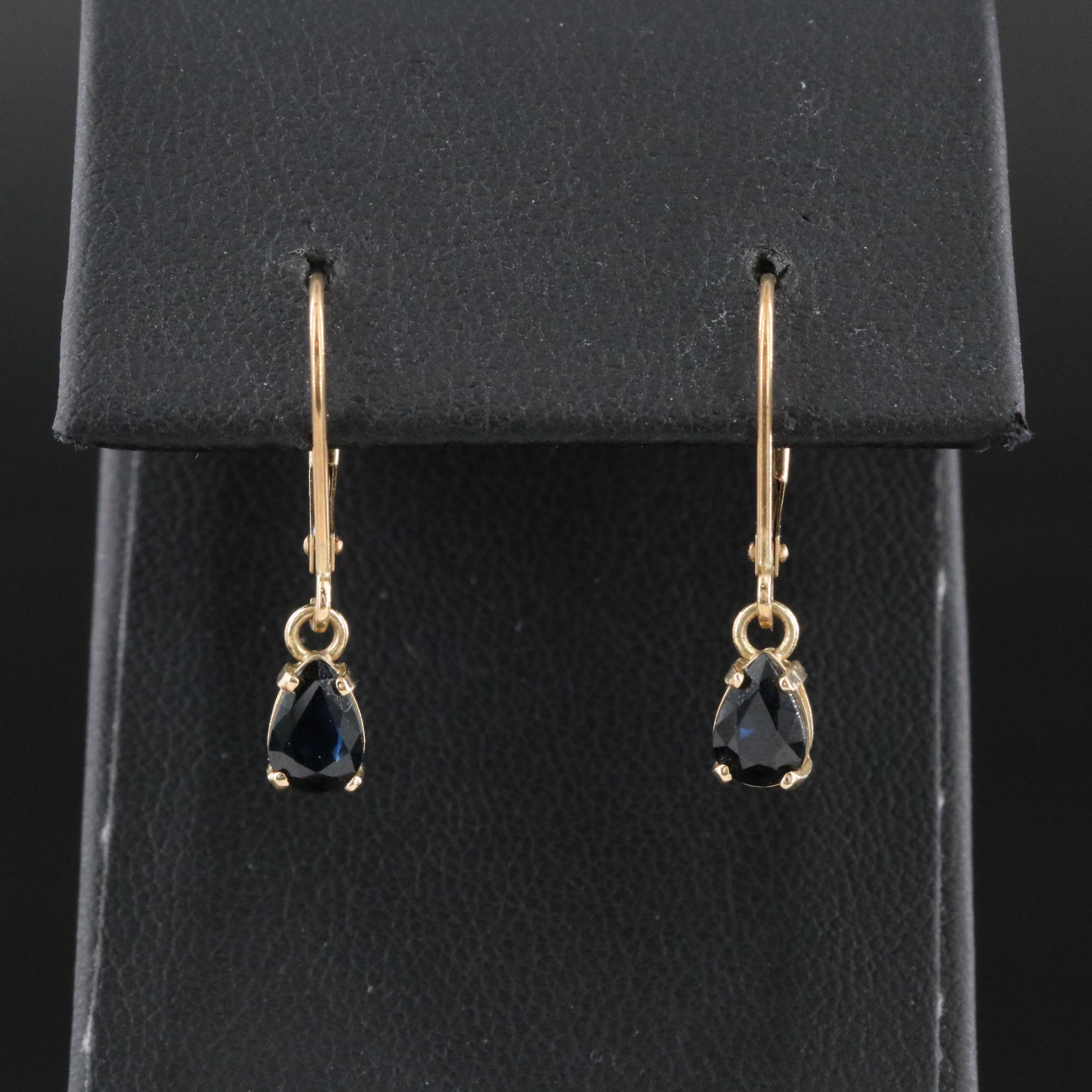 14K Sapphire Earrings