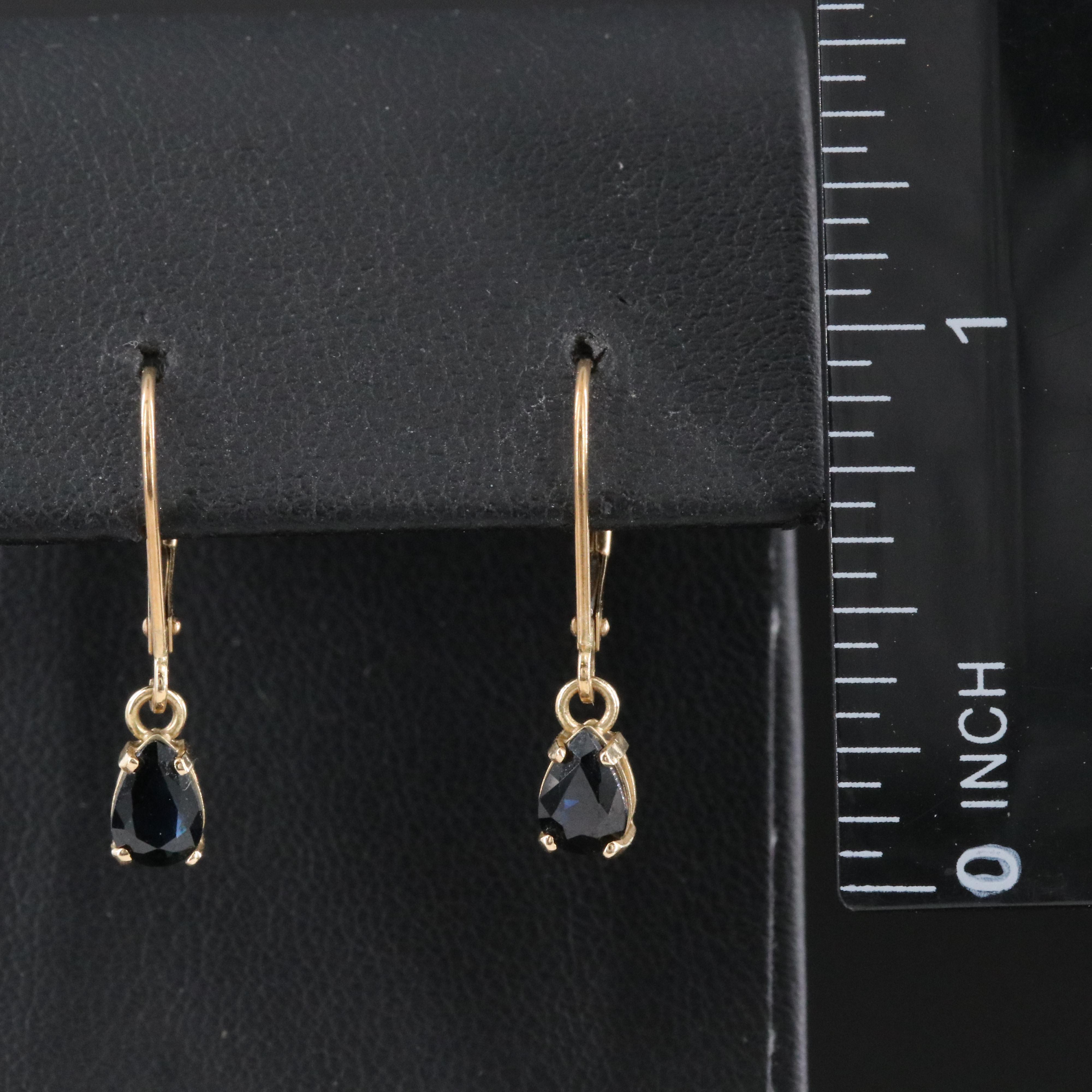 14K Sapphire Earrings