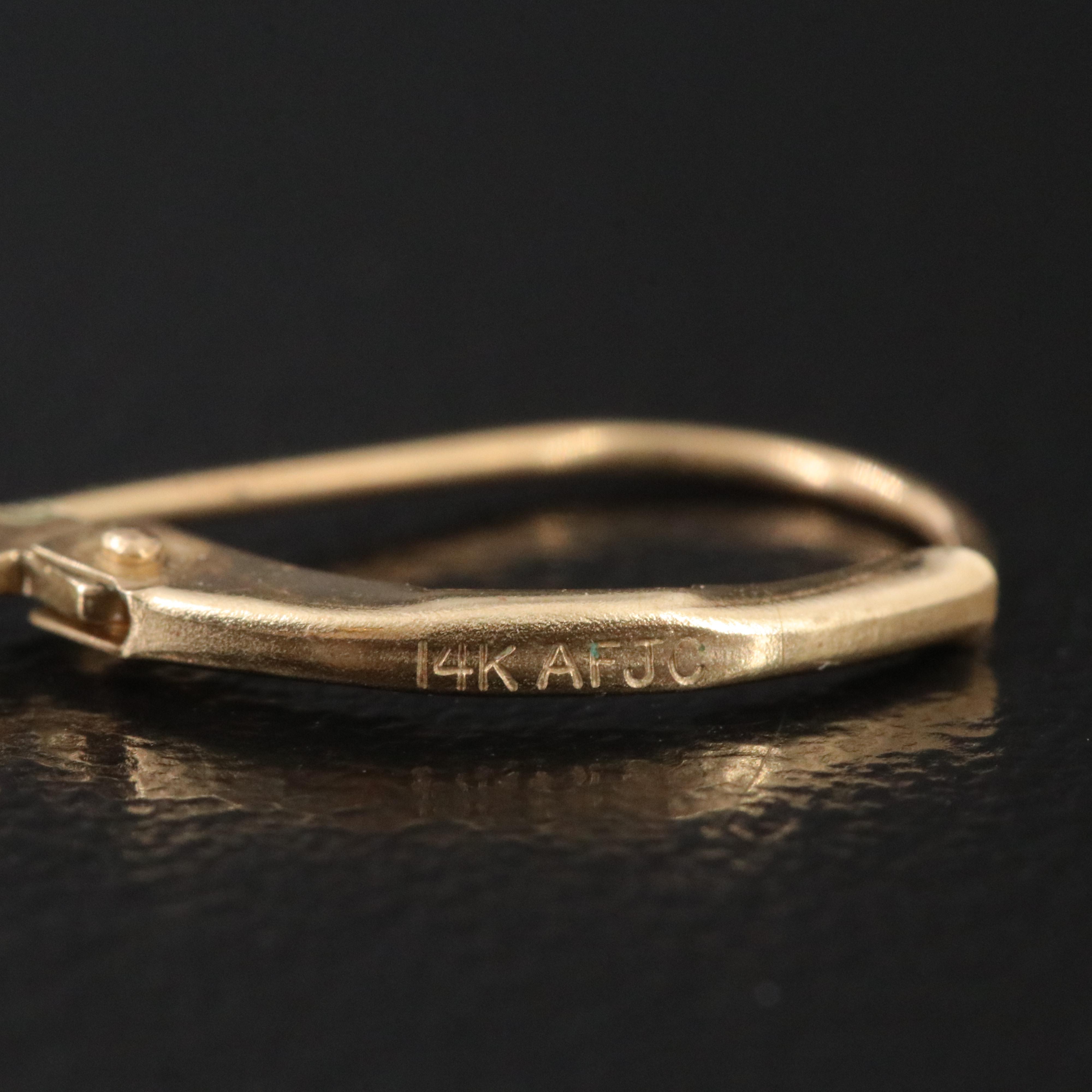 14K Sapphire Earrings