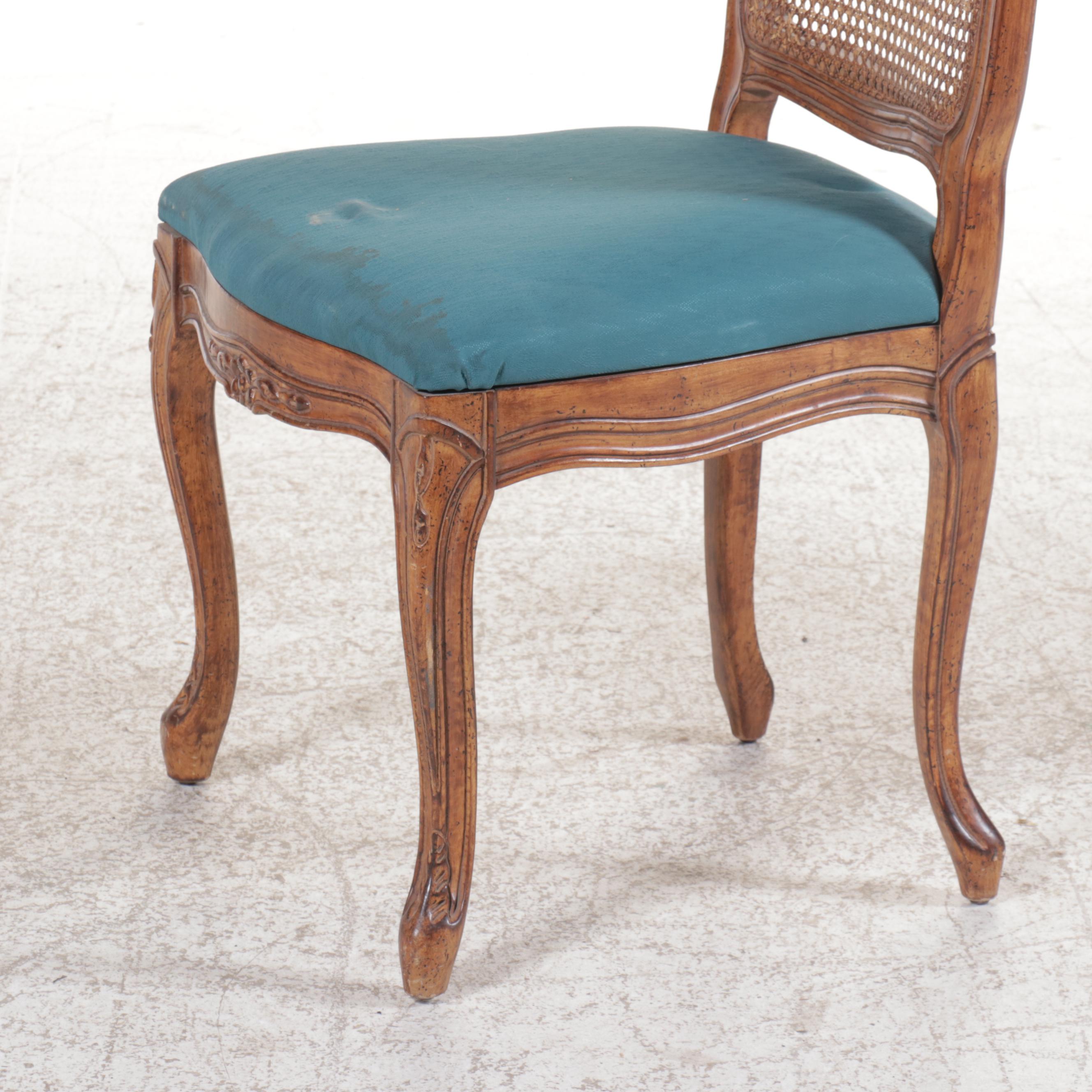 Baroque Style Walnut Side Chair