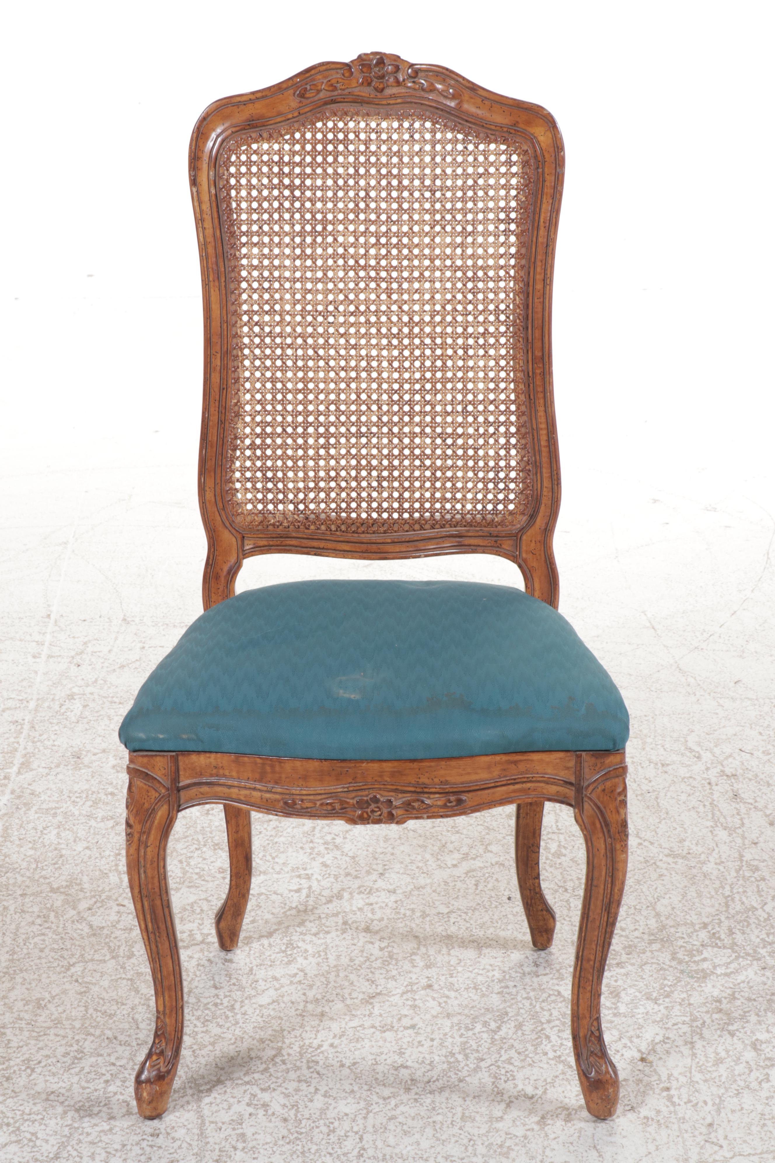 Baroque Style Walnut Side Chair